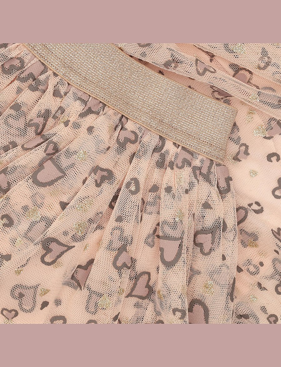 Minymo - Skirt Mesh AOP - tüll-rock - cameo rose - 3