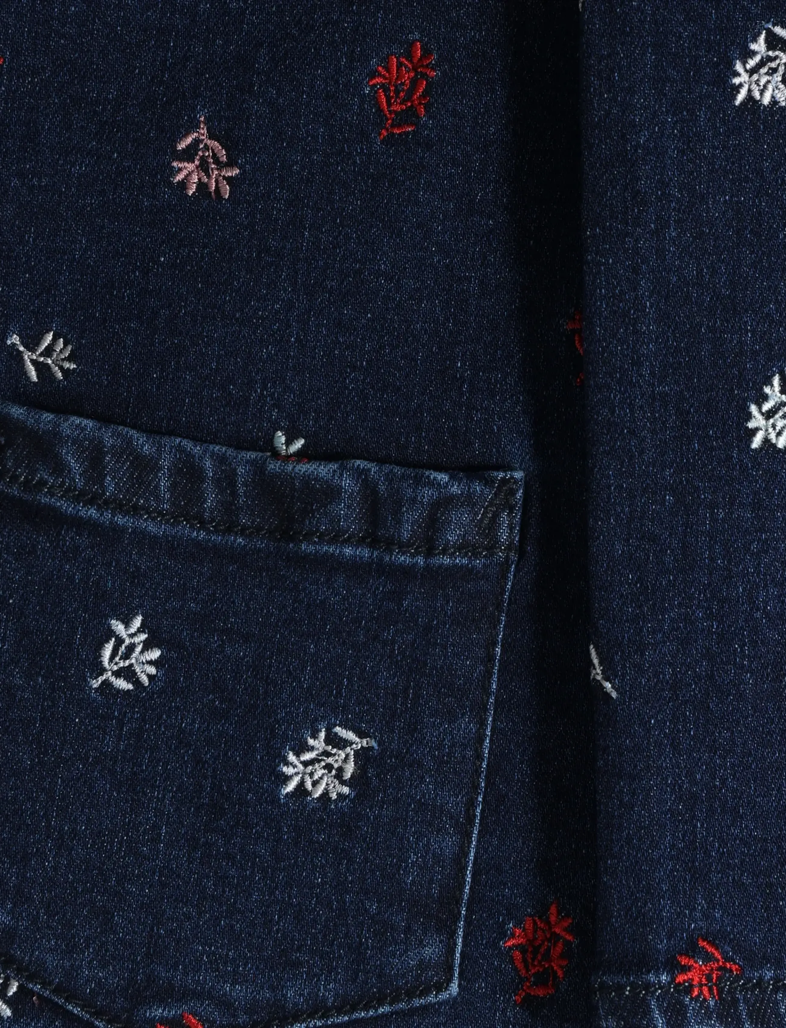 Minymo - Jacket Denim w. Emb. - denimjakker - faded denim - 3