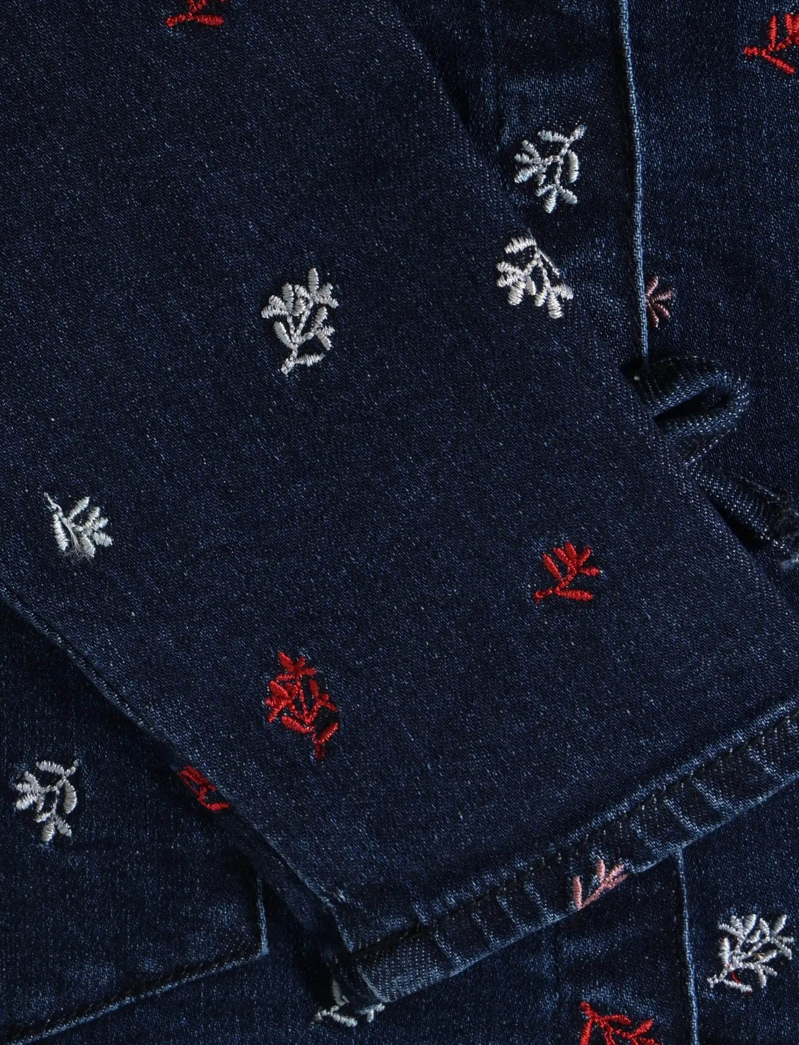 Minymo - Jacket Denim w. Emb. - denimjakker - faded denim - 4