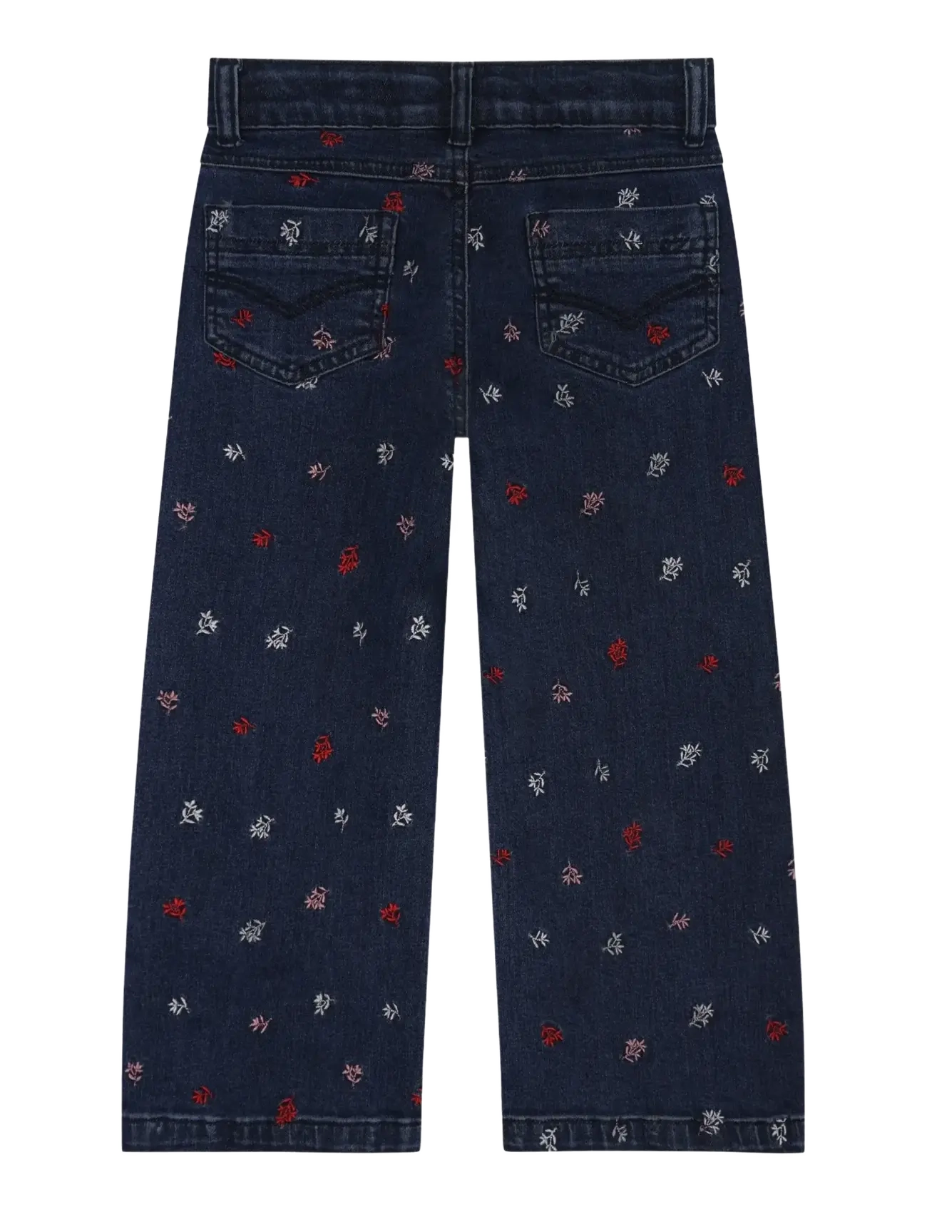 Minymo - Pants Denim w. Emb. - hosen mit weitem bein - faded denim - 2