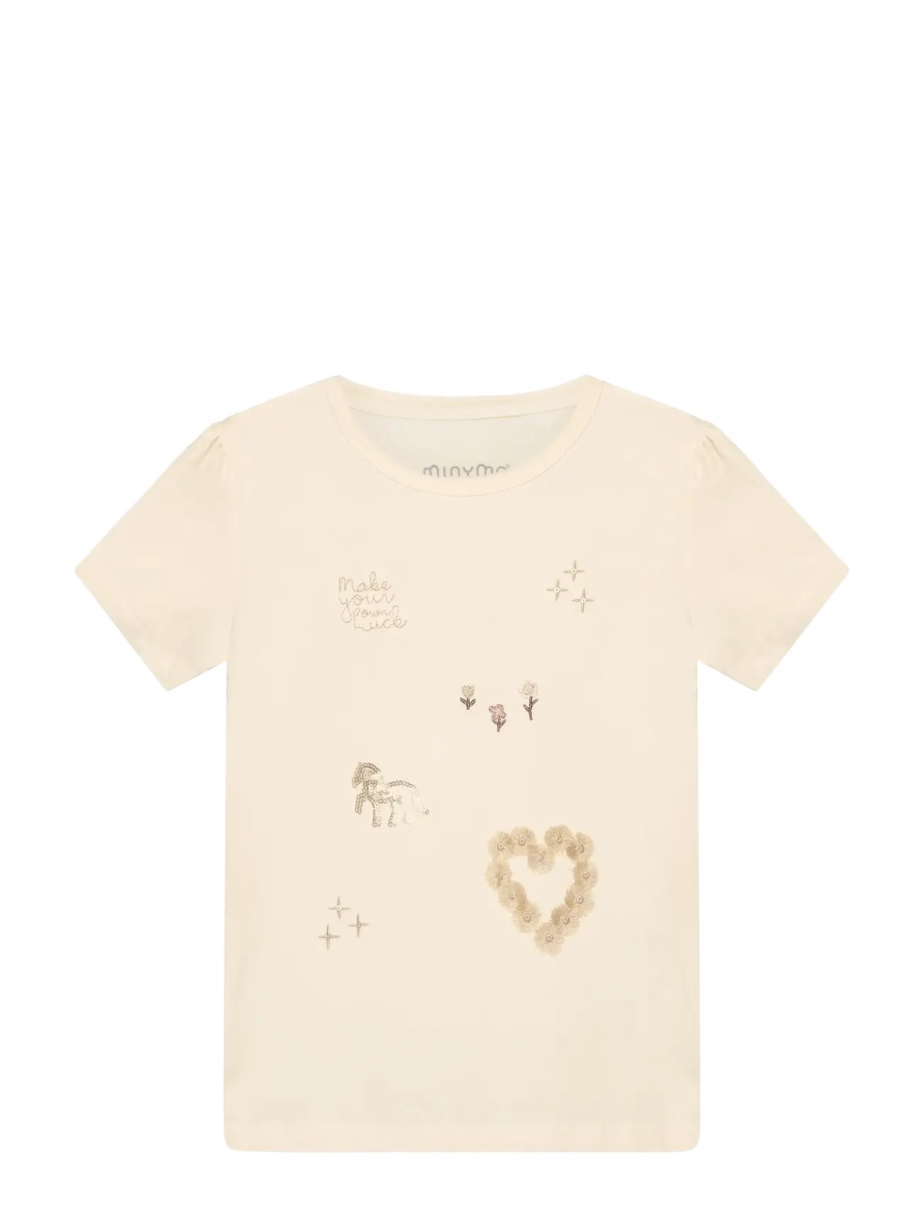 Minymo T-shirt SS - Minymo - SEEDPEARL / cream