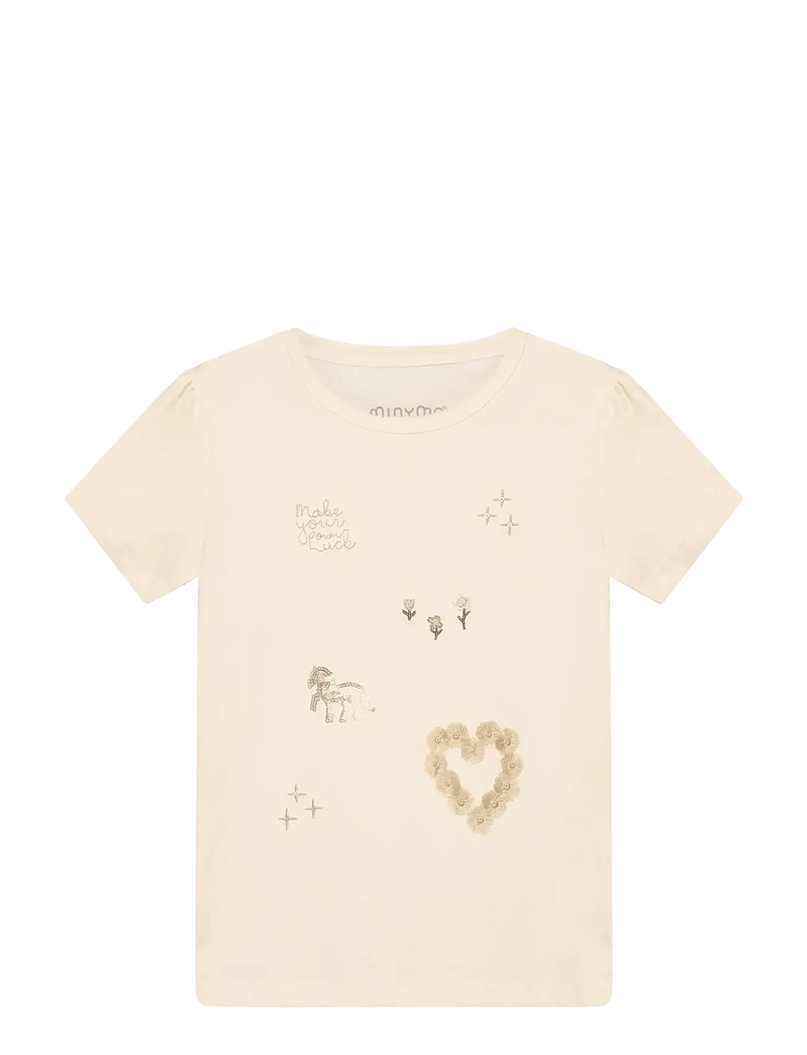 Minymo - T-shirt SS - kurzärmelige - seedpearl - 1