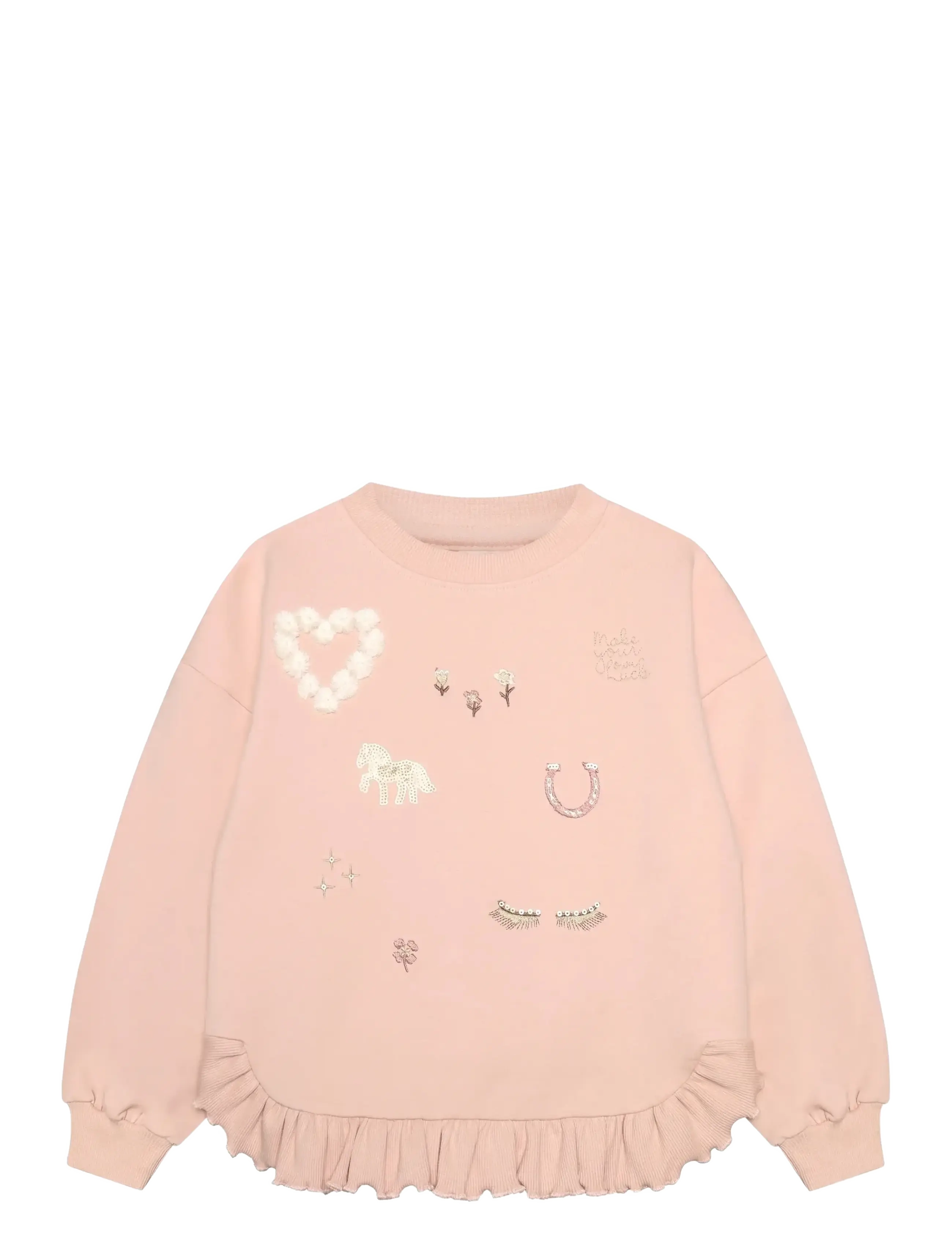 Minymo Sweatshirt LS - Teens 140-176 - CAMEO ROSE / pink/rose
