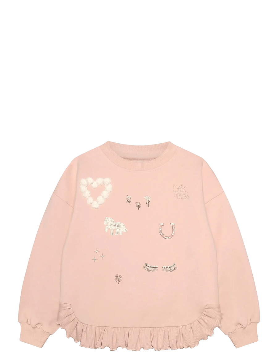 Minymo - Sweatshirt LS - sweatshirts - cameo rose - 0