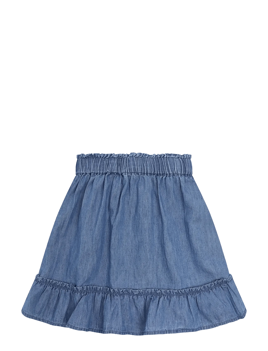 Minymo - Skirt Chambray - kurze röcke - faded denim - 1