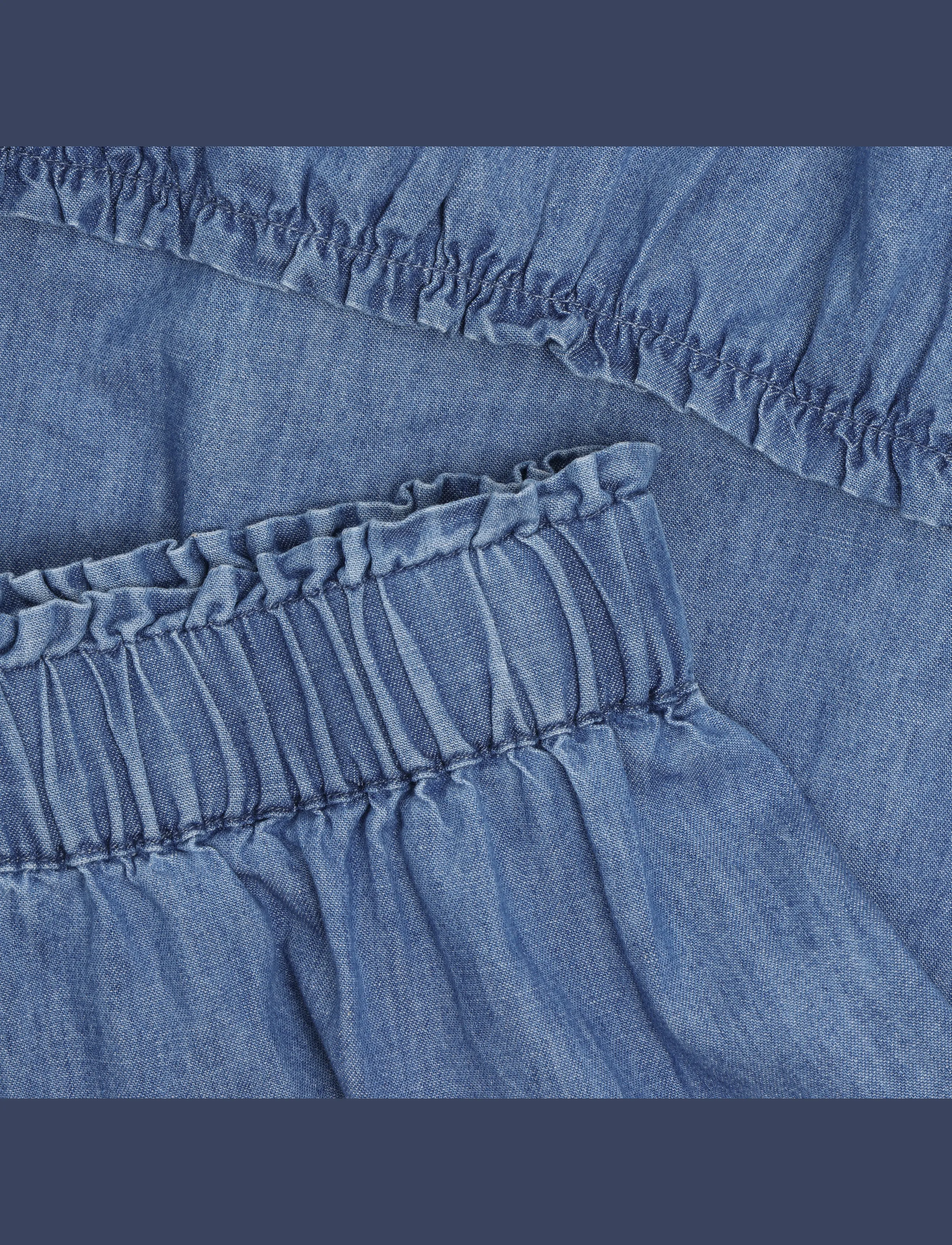Minymo - Skirt Chambray - kurze röcke - faded denim - 2