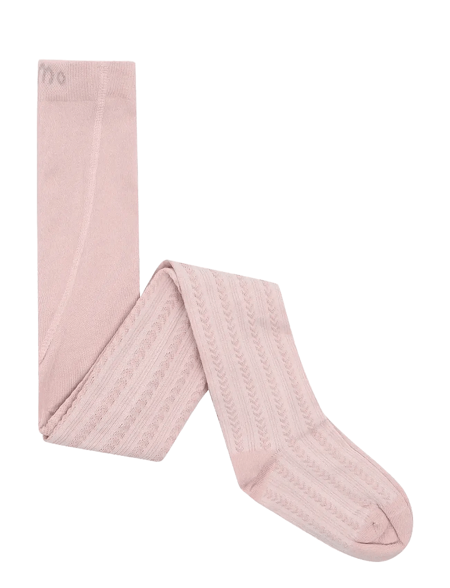 Minymo - 2-Pack Stockings w. Pattern - sukkpüksid - cameo rose - 2