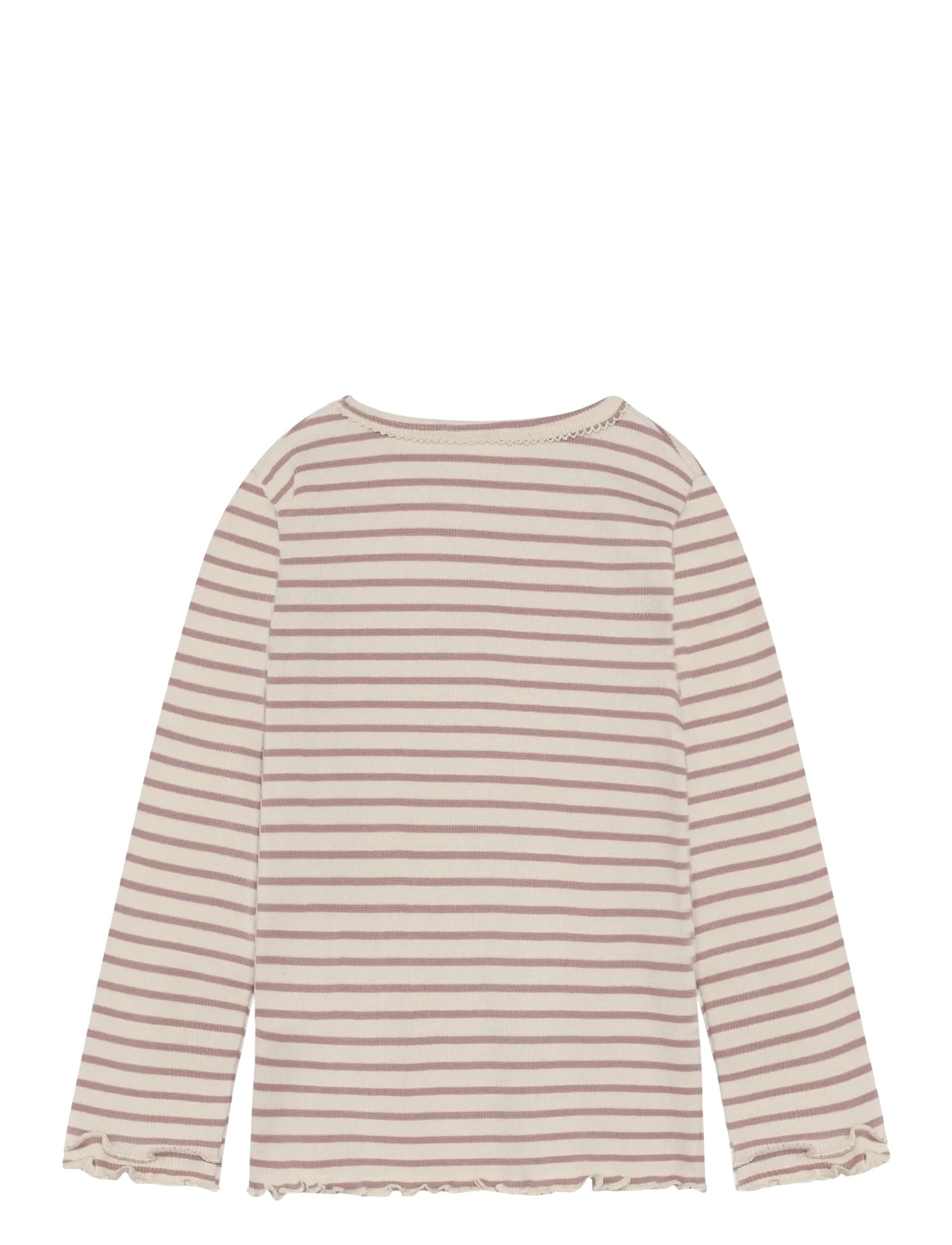 Minymo - T-Shirt LS Y/D Rib - langärmelig - fawn - 2
