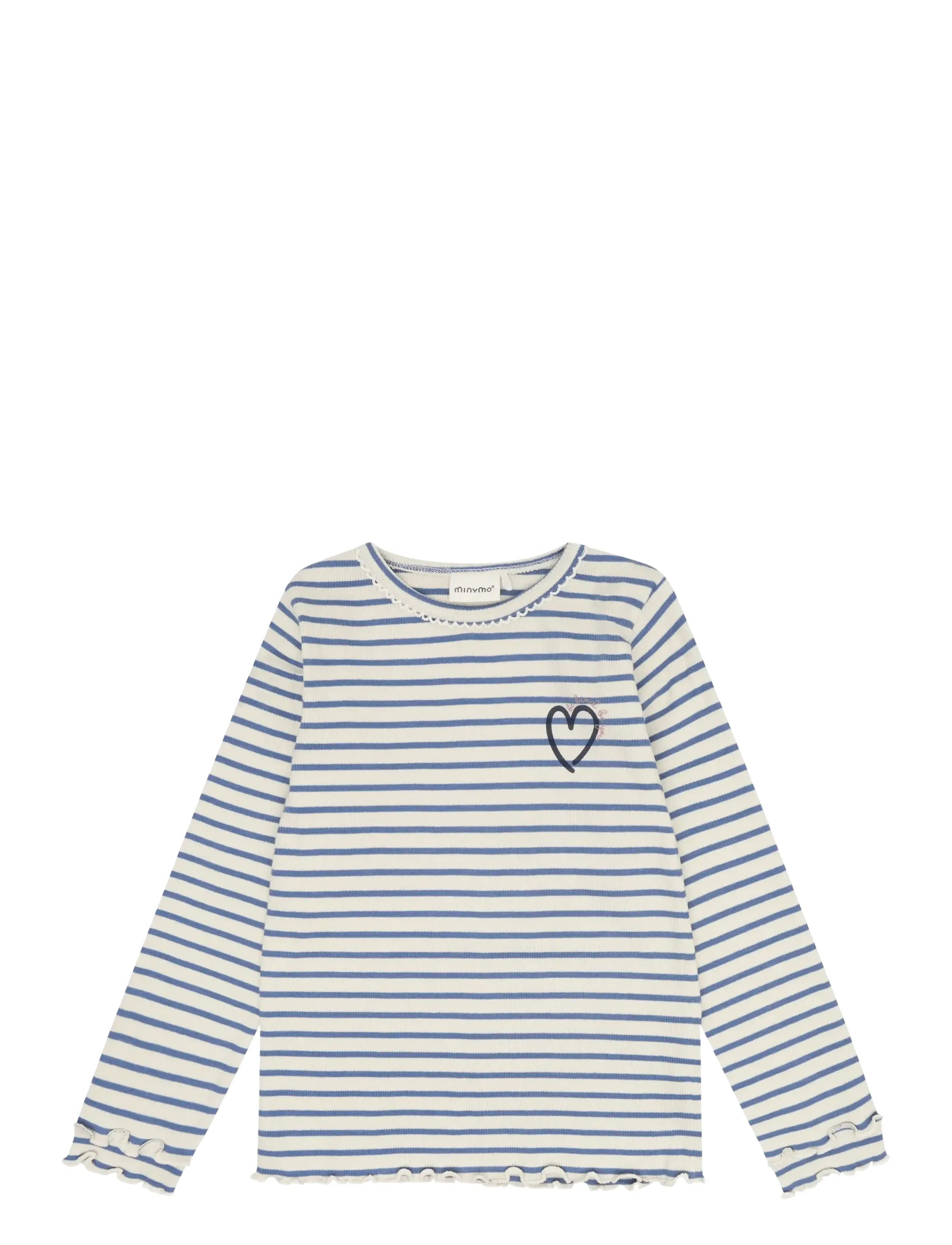 Minymo T-Shirt LS Y/D Rib - Minymo - MOONLIGHT BLUE / blue