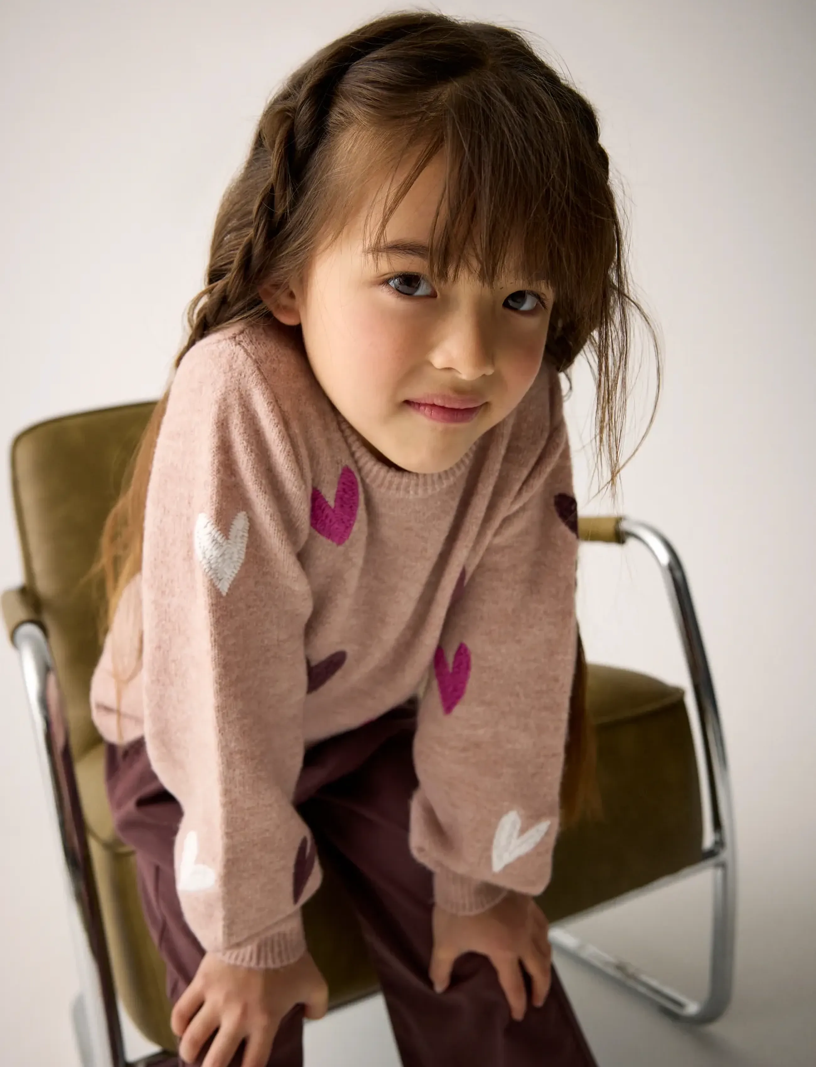 Minymo Pullover Knit, 104, Beige, Strik > Pullovere, Børn