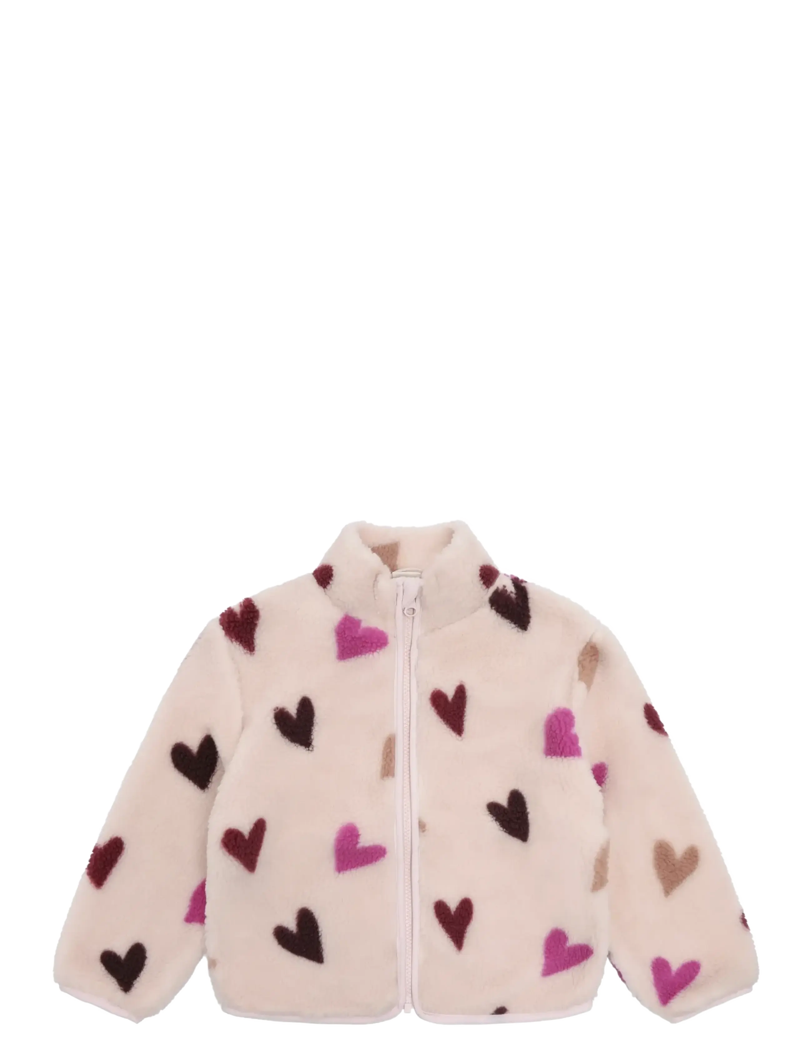 Minymo Teddy Jacket AOP w. Lining - Fleecejacken - HUSHED VIOLET / purple