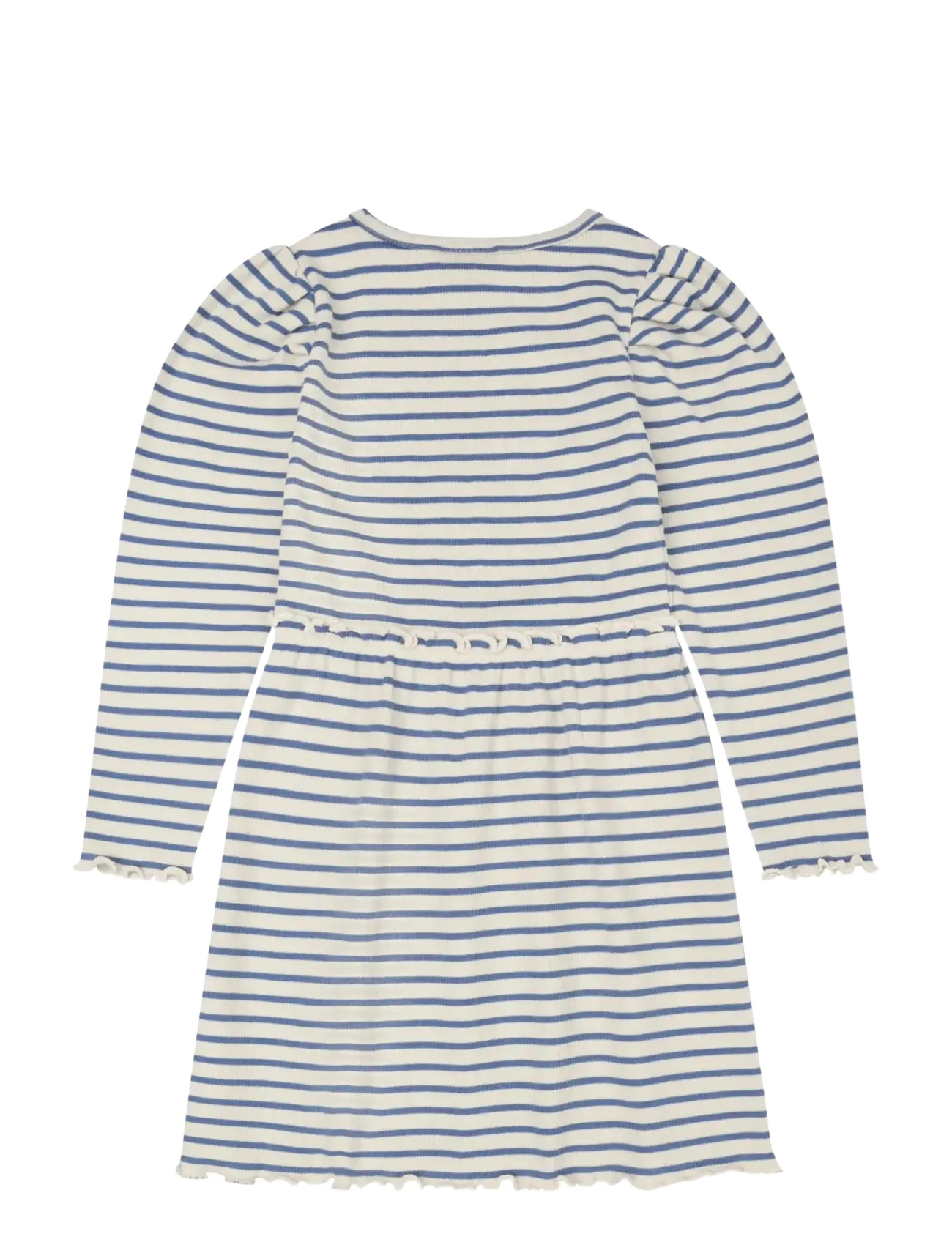 Minymo - Dress LS Y/D Rib - langärmelige babykleider - moonlight blue - 1