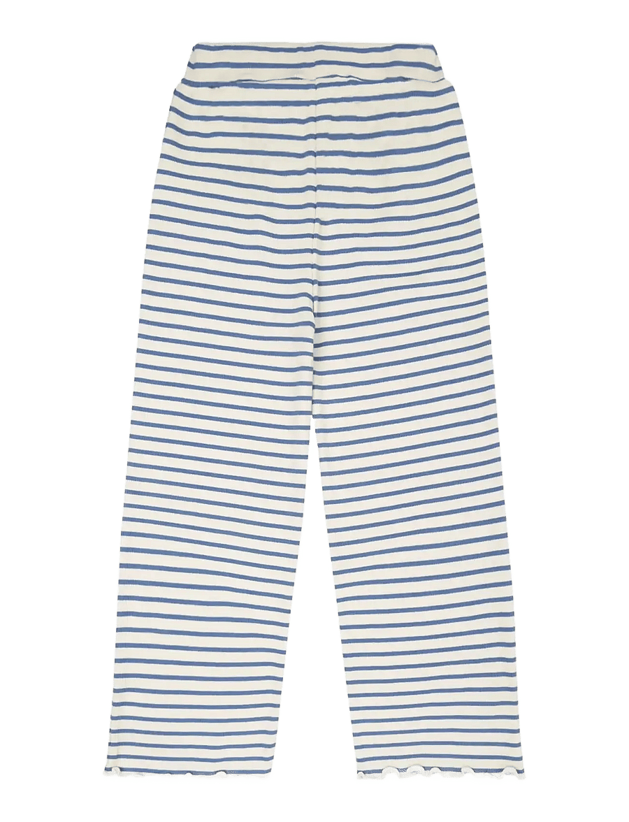Minymo - Pants Y/D Rib - byxor - moonlight blue - 1