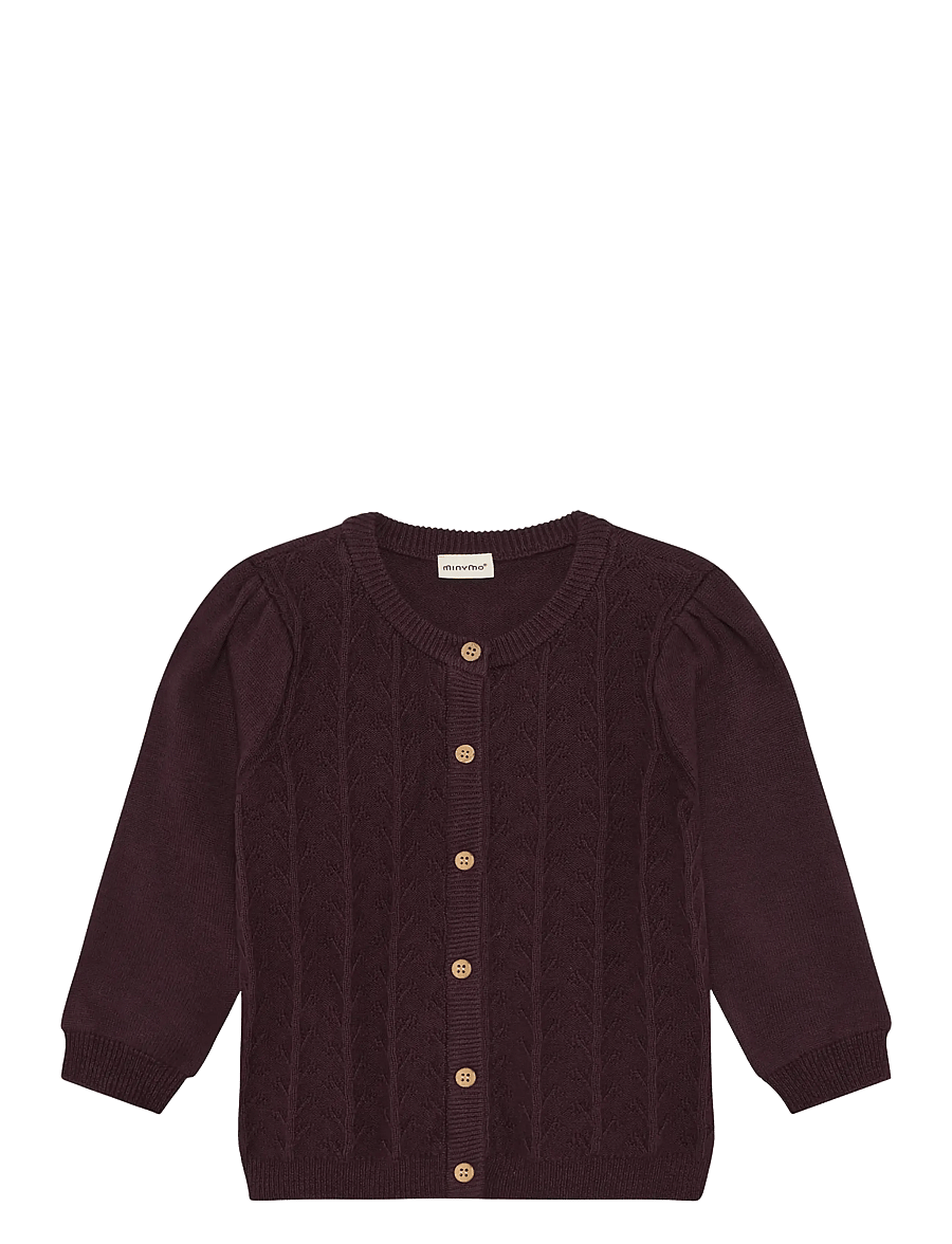 Minymo - Cardigan Knit - kardiganid - huckleberry - 1