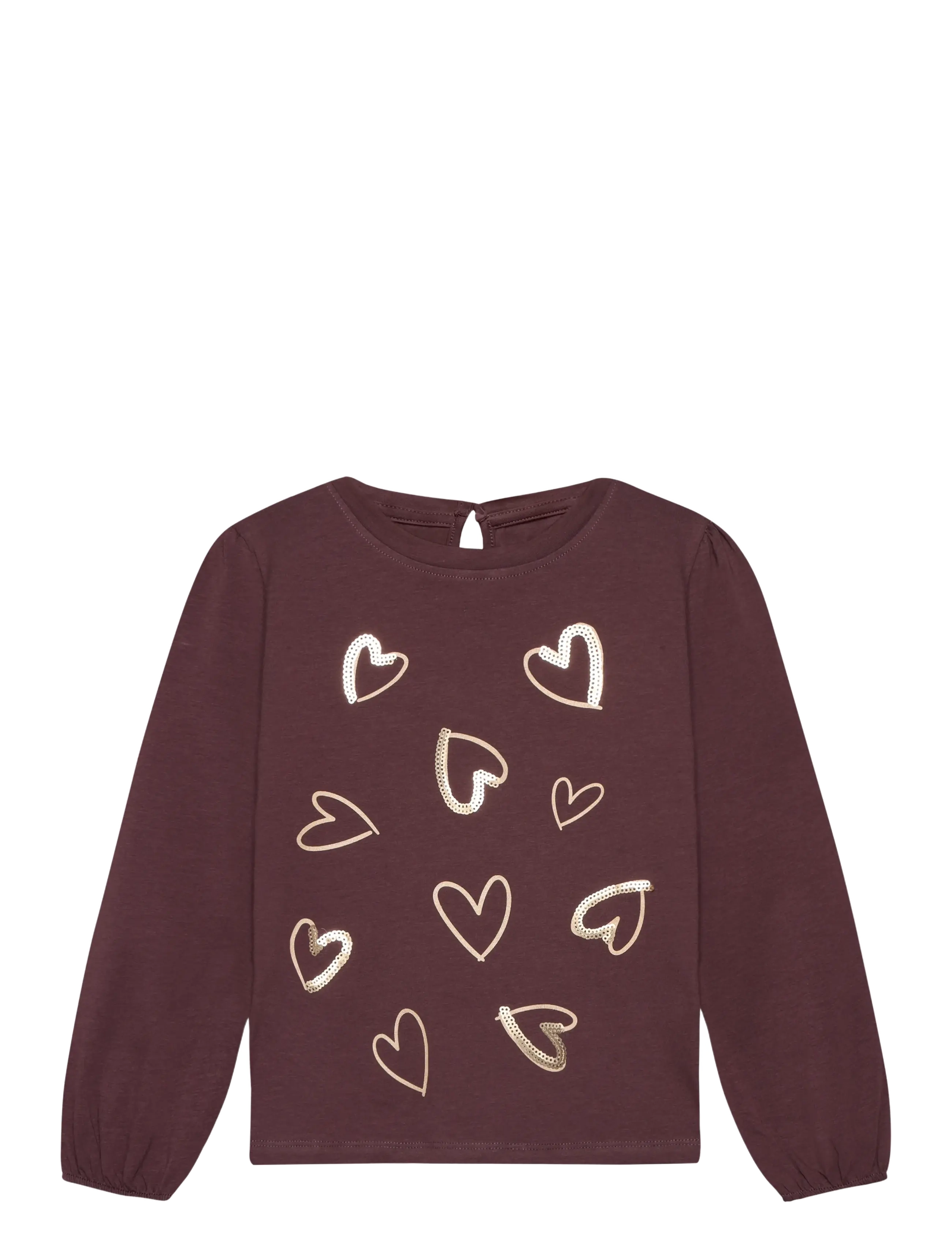Minymo T-shirt LS - Minymo - HUCKLEBERRY / burgundy