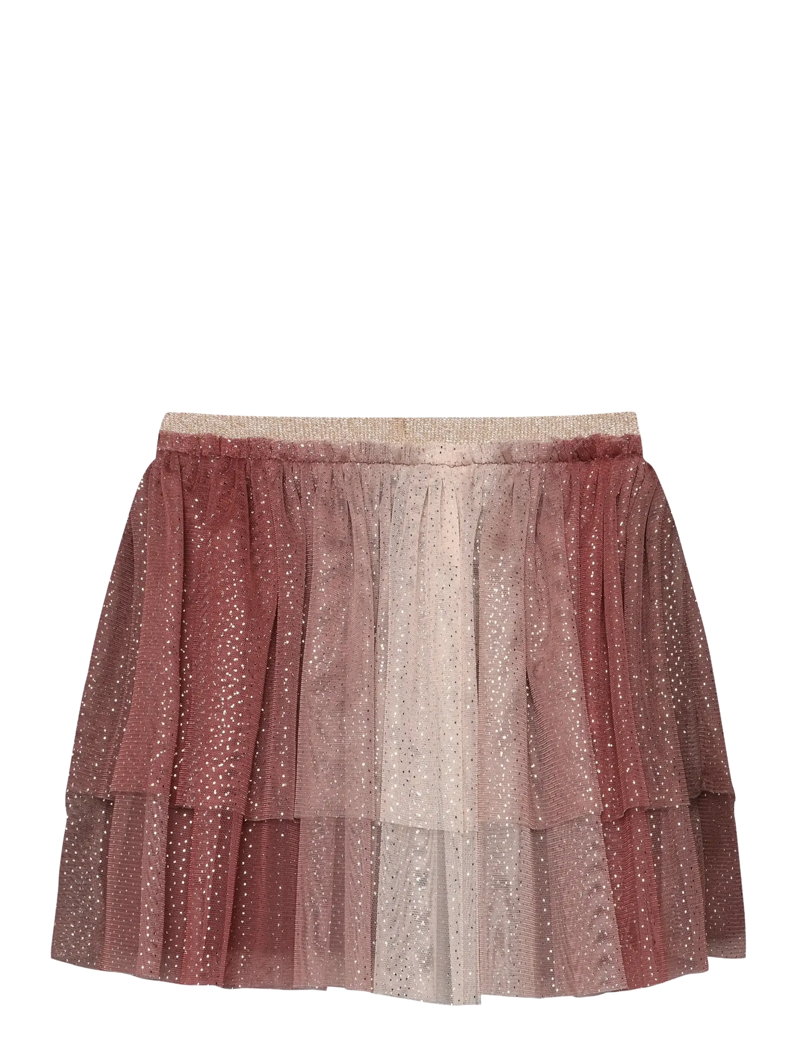 Minymo - Skirt Mesh W. Glitter - tylnederdel - huckleberry - 1