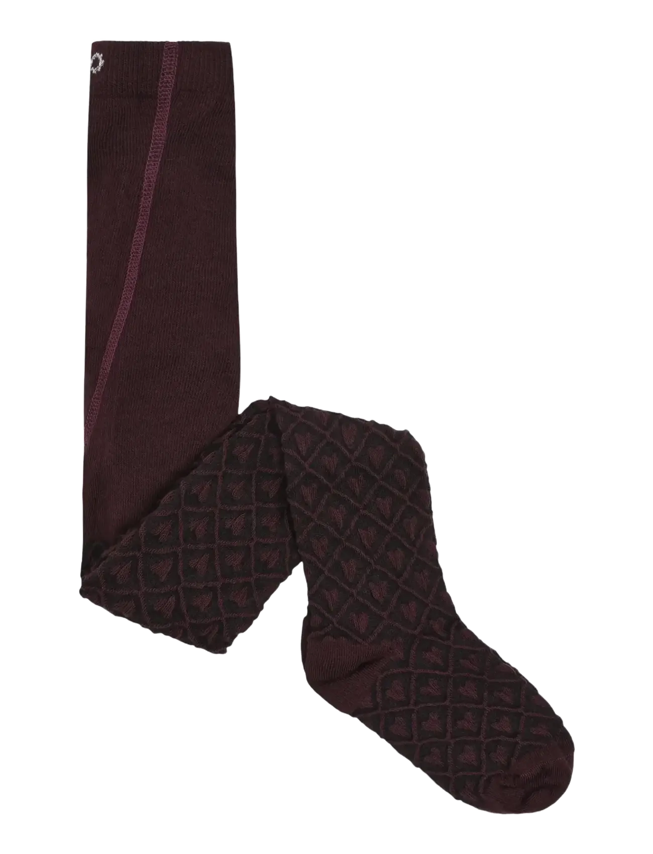 Minymo - 2-Pack Stockings w. Pattern - strumpfhosen - huckleberry - 1