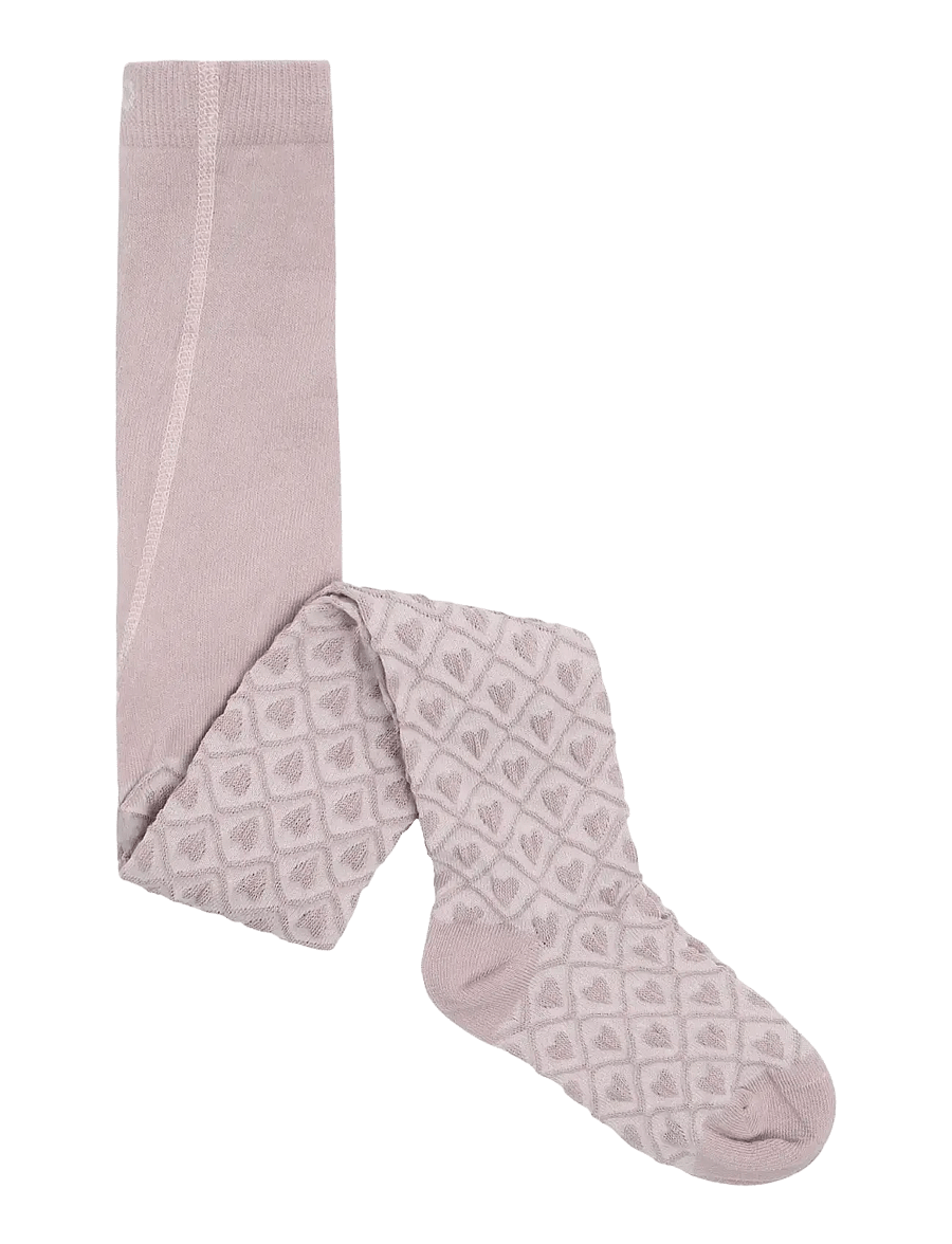 Minymo - 2-Pack Stockings w. Pattern - strumpbyxor - huckleberry - 2