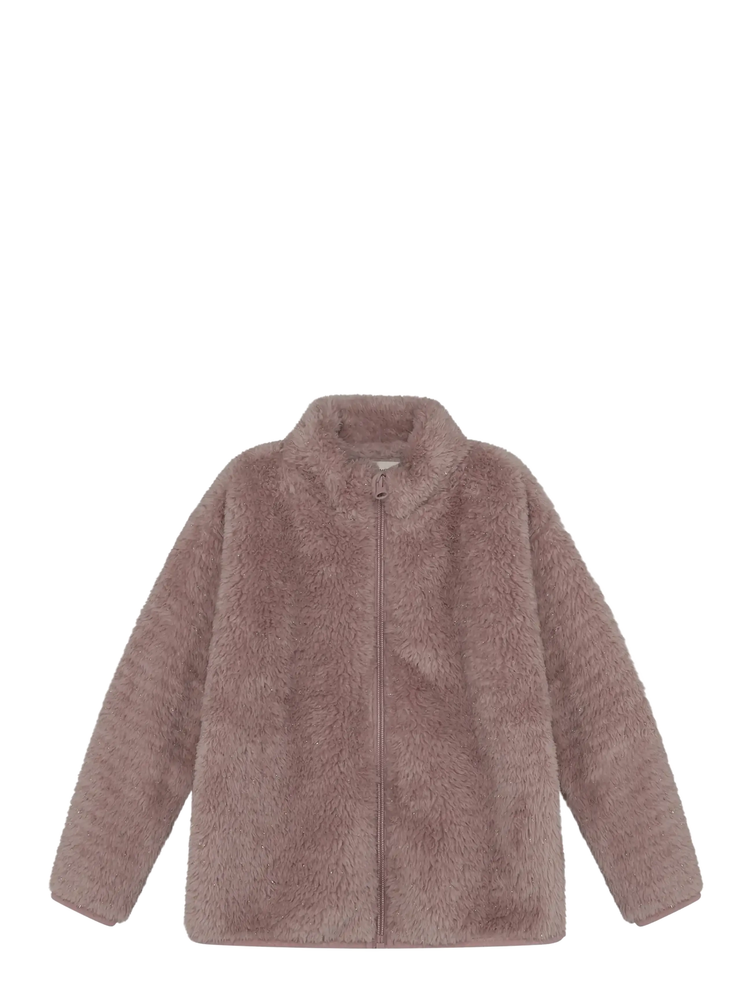 Minymo Teddy Jacket Glitter - Minymo - FAWN / beige