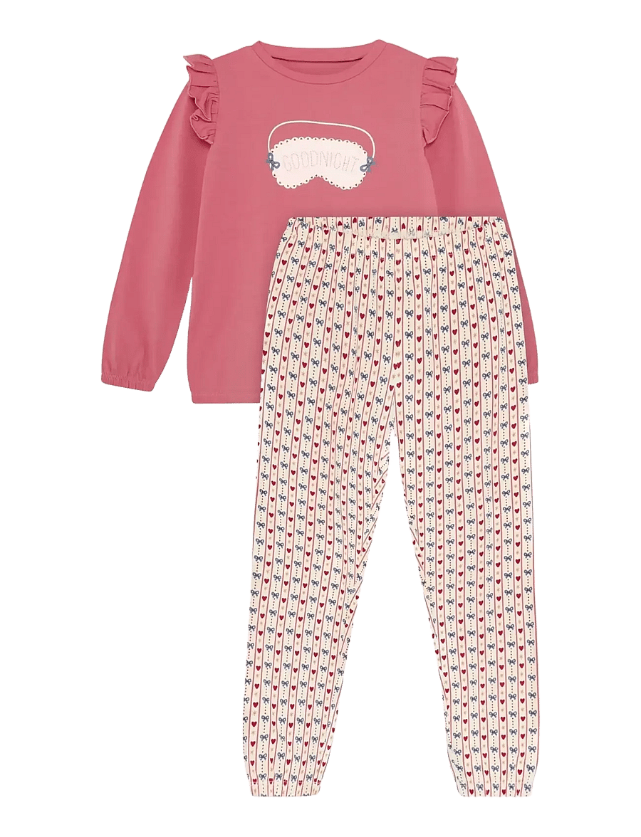 Minymo - Pyjamas LS Set AOP - pyjama-sets - desert rose - 0