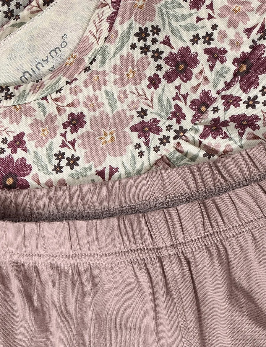 Minymo - Pyjamas LS Set AOP - sett - fawn - 5