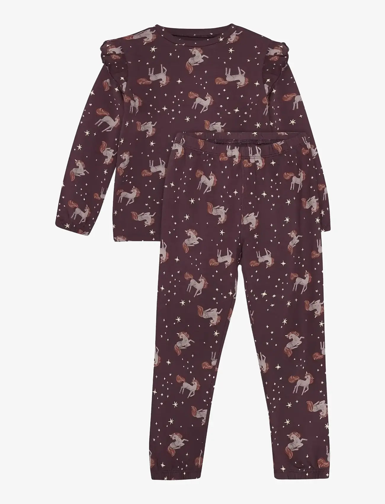 Minymo Pyjamas LS Set AOP - Teismelised 140-176 - HUCKLEBERRY / purple