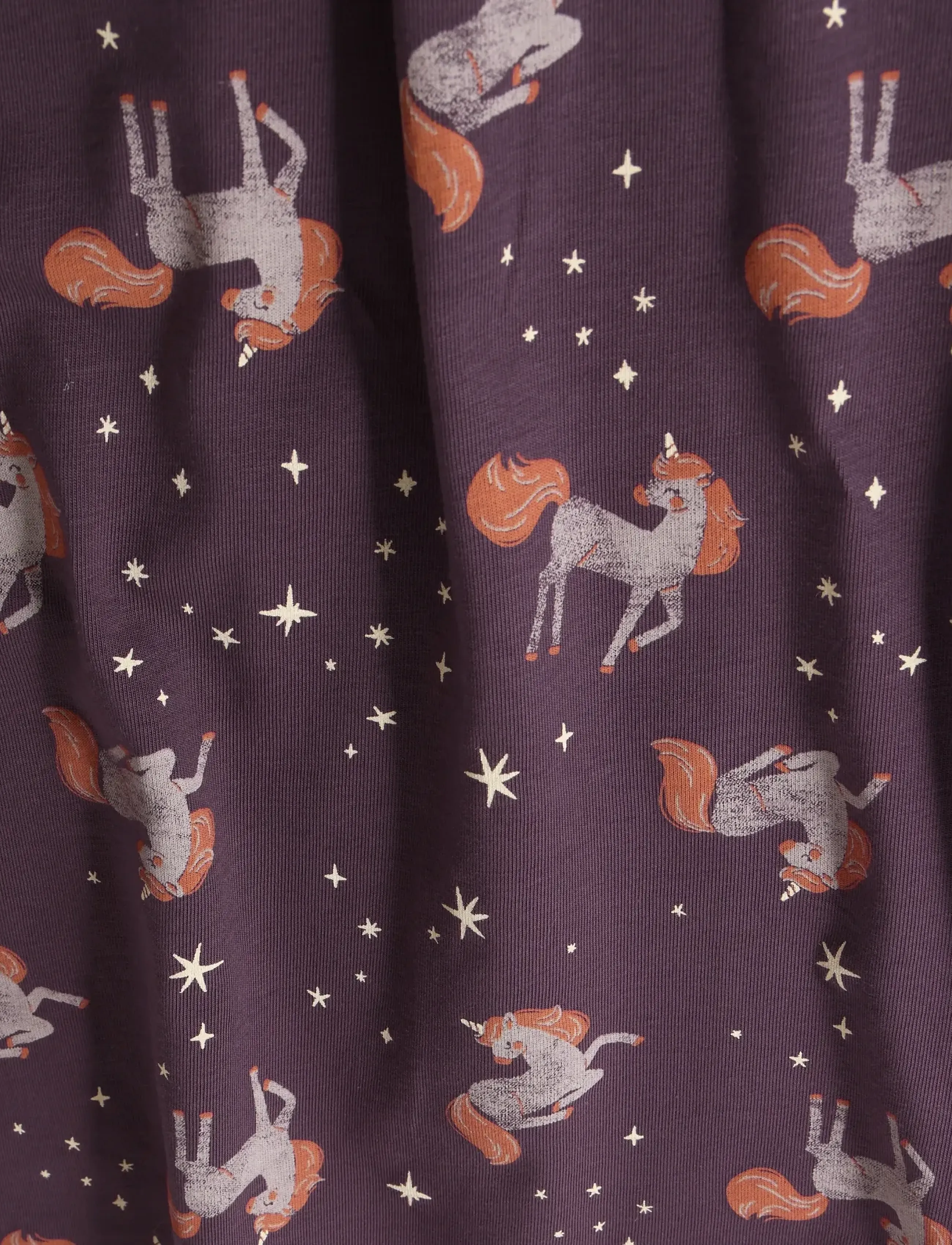 Minymo - Nightdress LS AOP - nattlinnen - huckleberry - 3