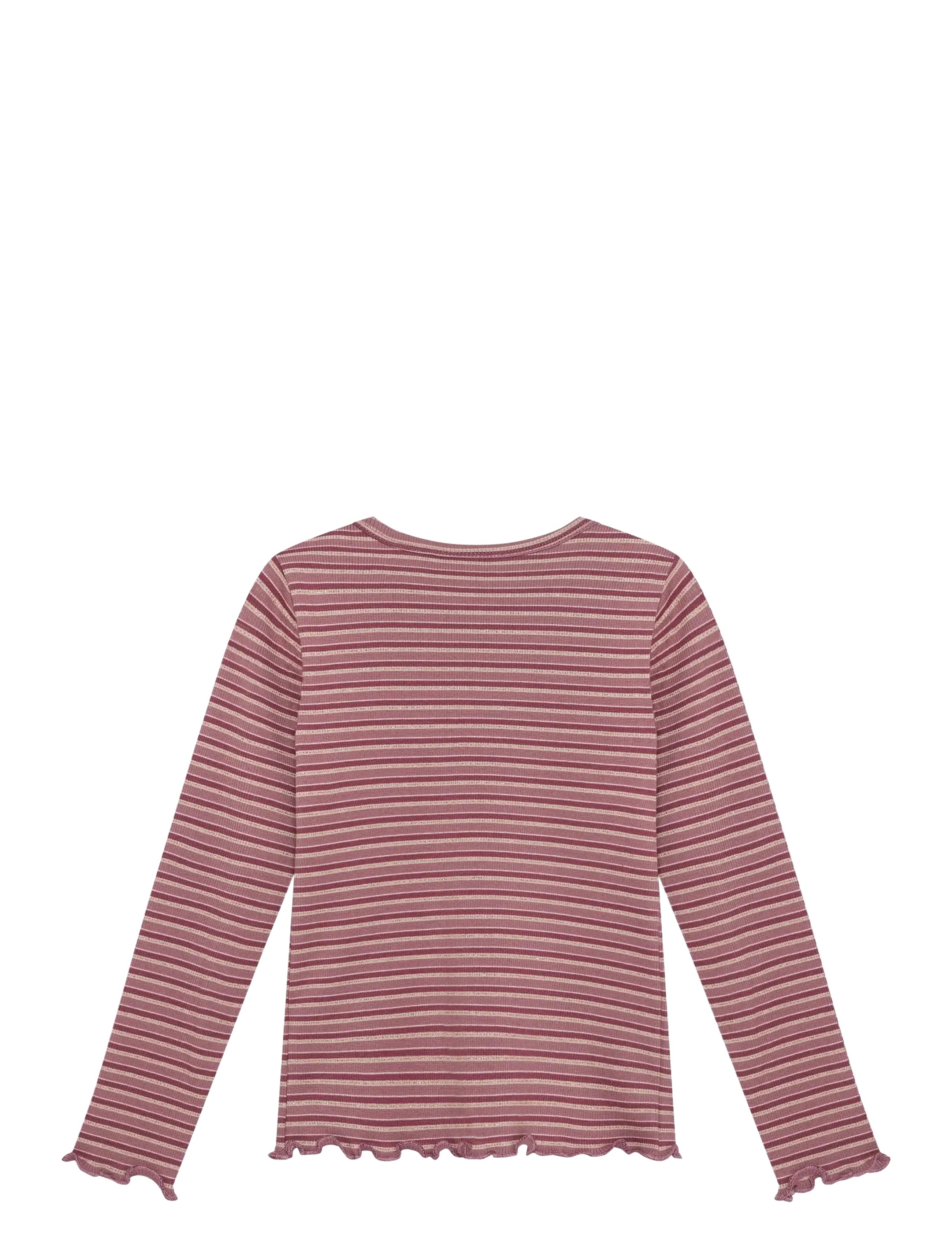 Minymo - T-shirt LS Rib - långärmade t-shirts - nostalgia rose - 2