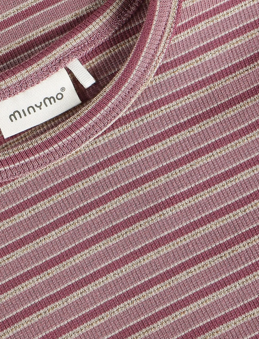 Minymo - T-shirt LS Rib - långärmade t-shirts - nostalgia rose - 3