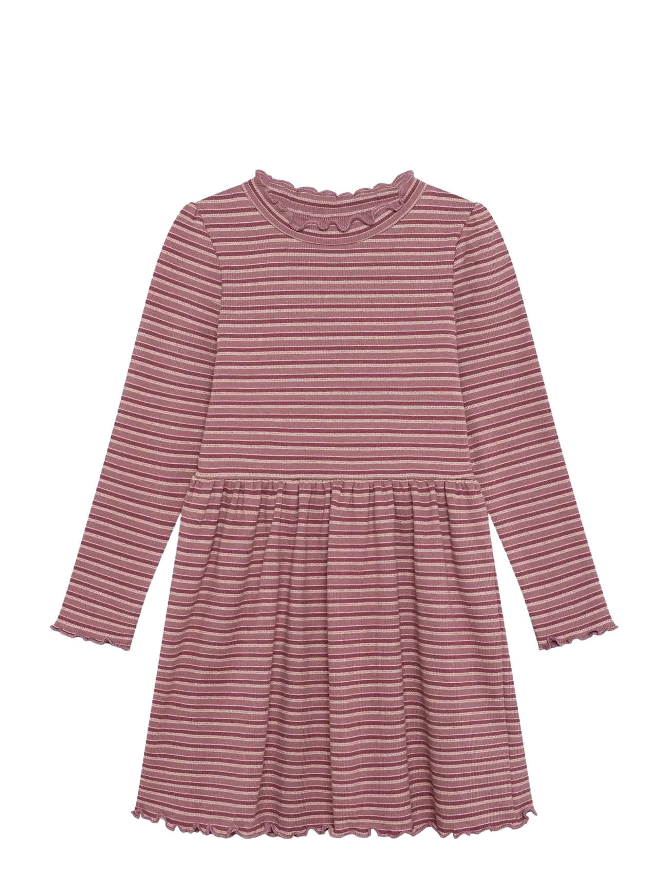 Minymo Dress LS Rib - Teismelised 140-176 - NOSTALGIA ROSE / pink/rose
