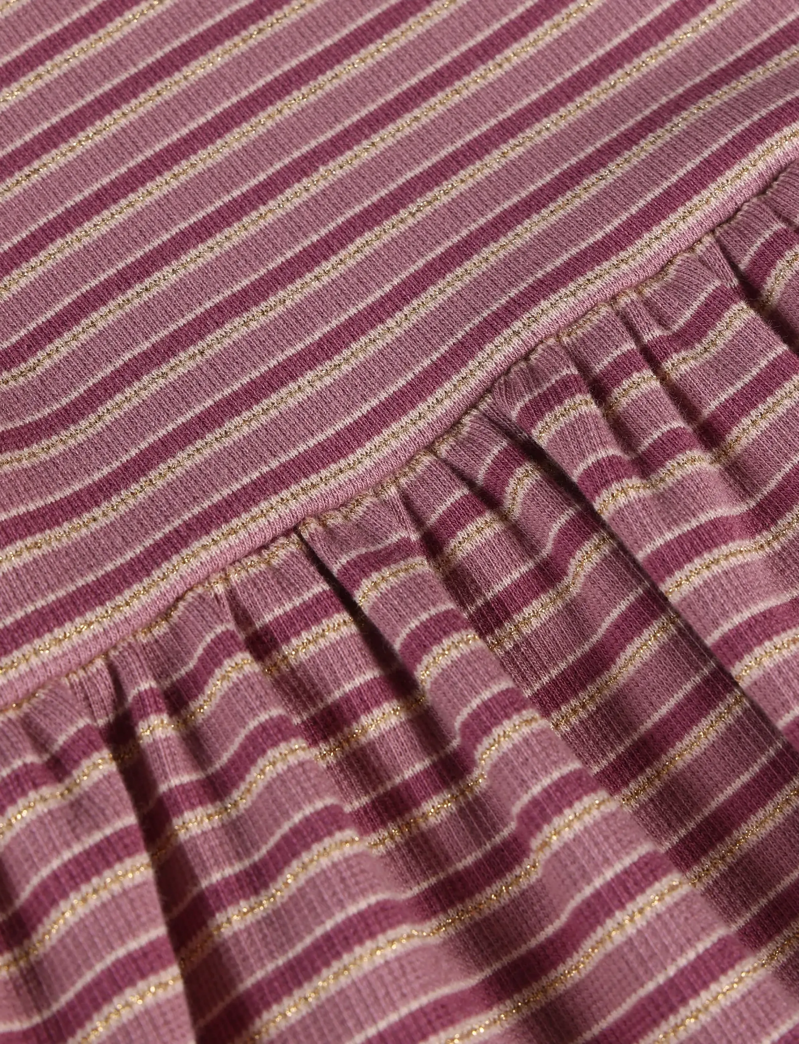 Minymo - Dress LS Rib - långärmade vardagsklänningar - nostalgia rose - 5