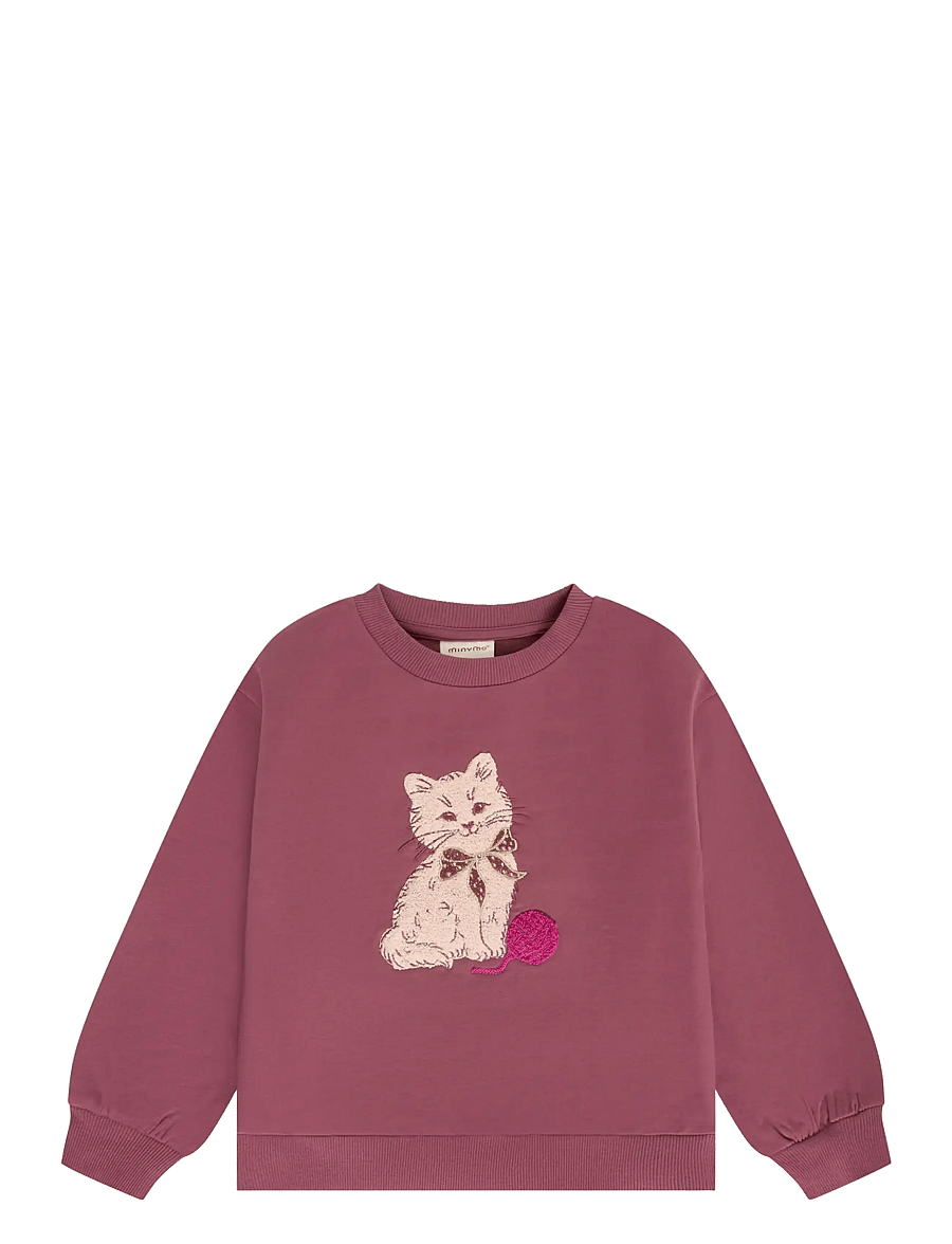 Minymo - Sweatshirt LS - sweatshirts - crushed berry - 1