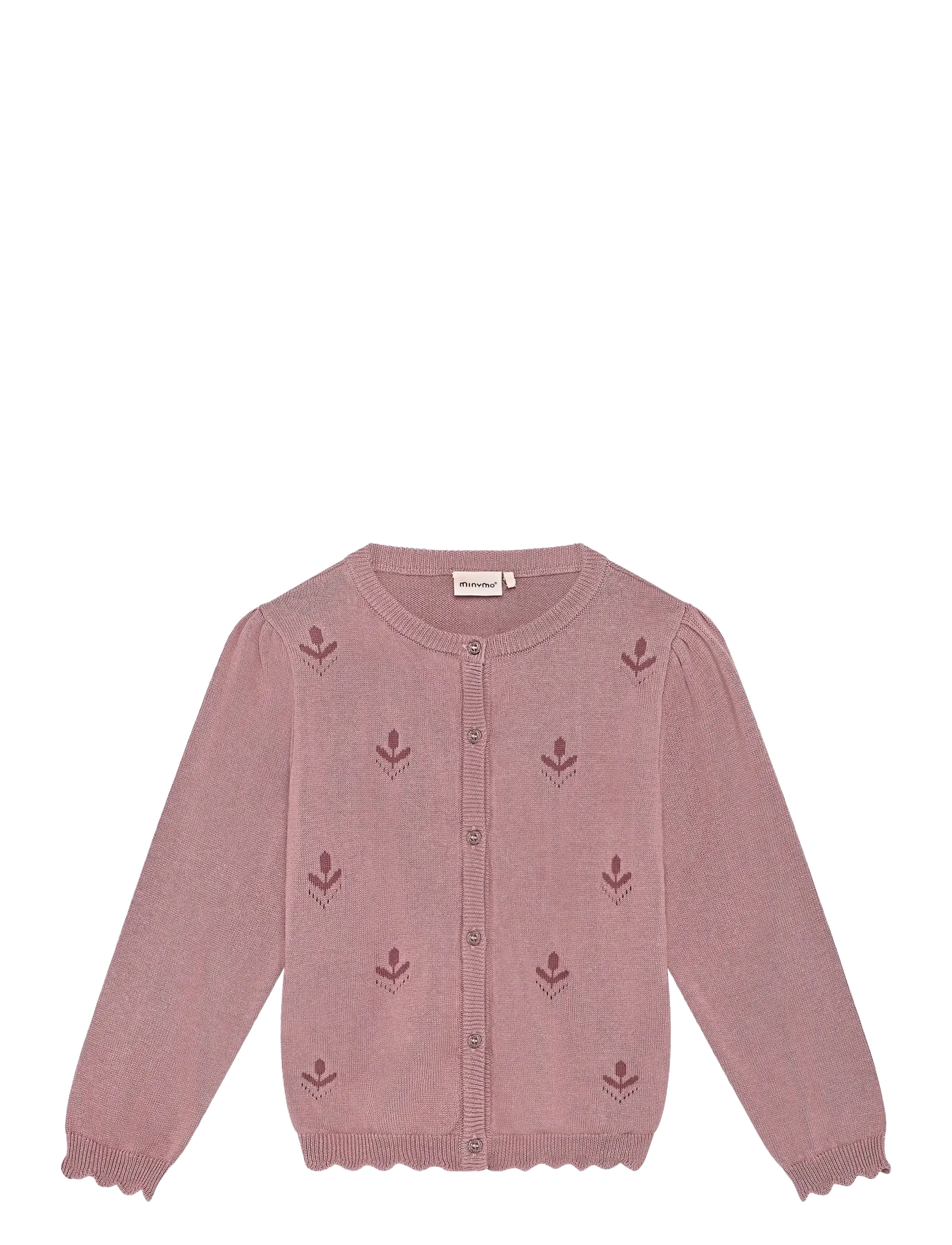 Minymo Cardigan Knit - Tops - NOSTALGIA ROSE / pink/rose