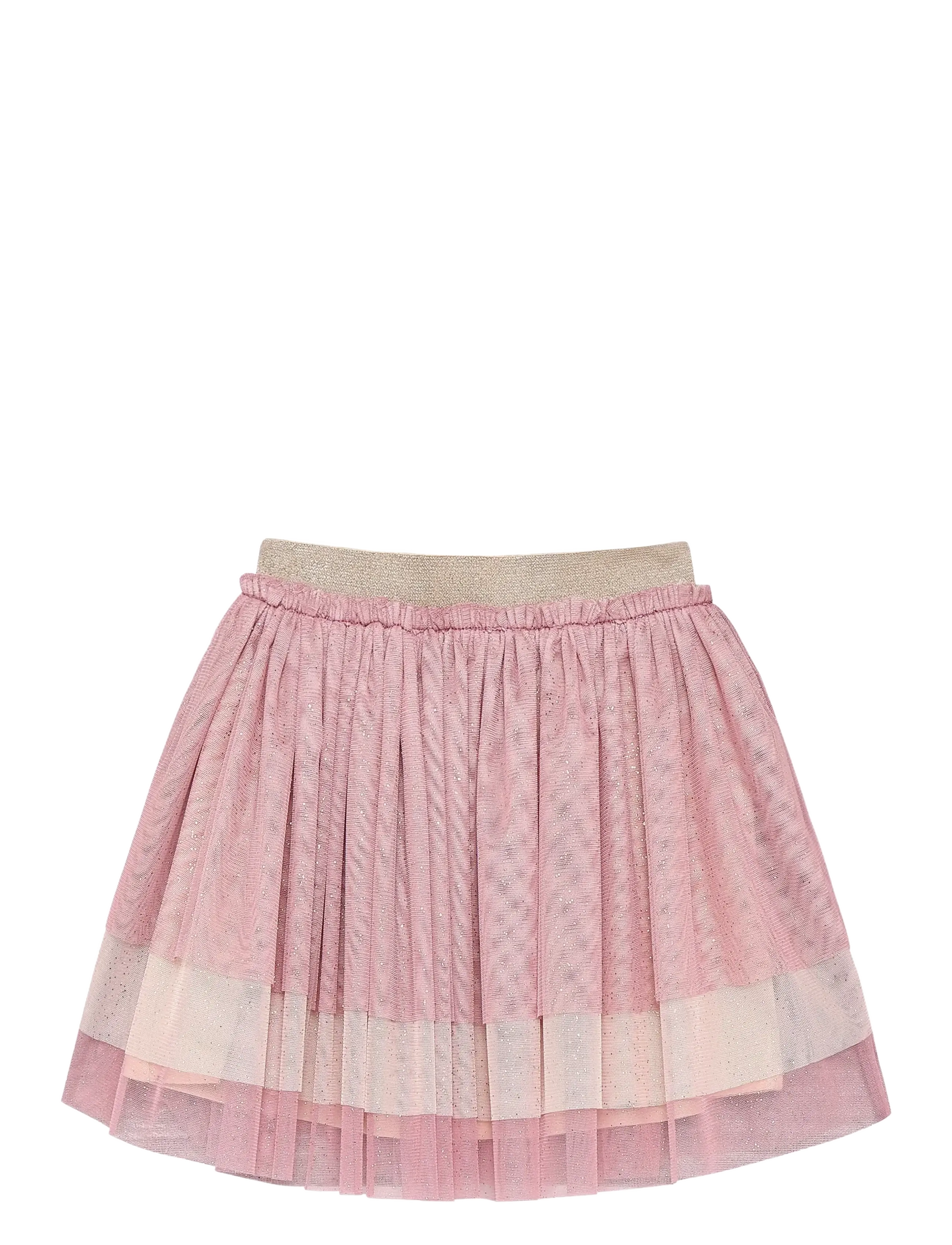 Minymo Skirt Mesh w. Foil - Minymo - PINK TINT / pink/rose