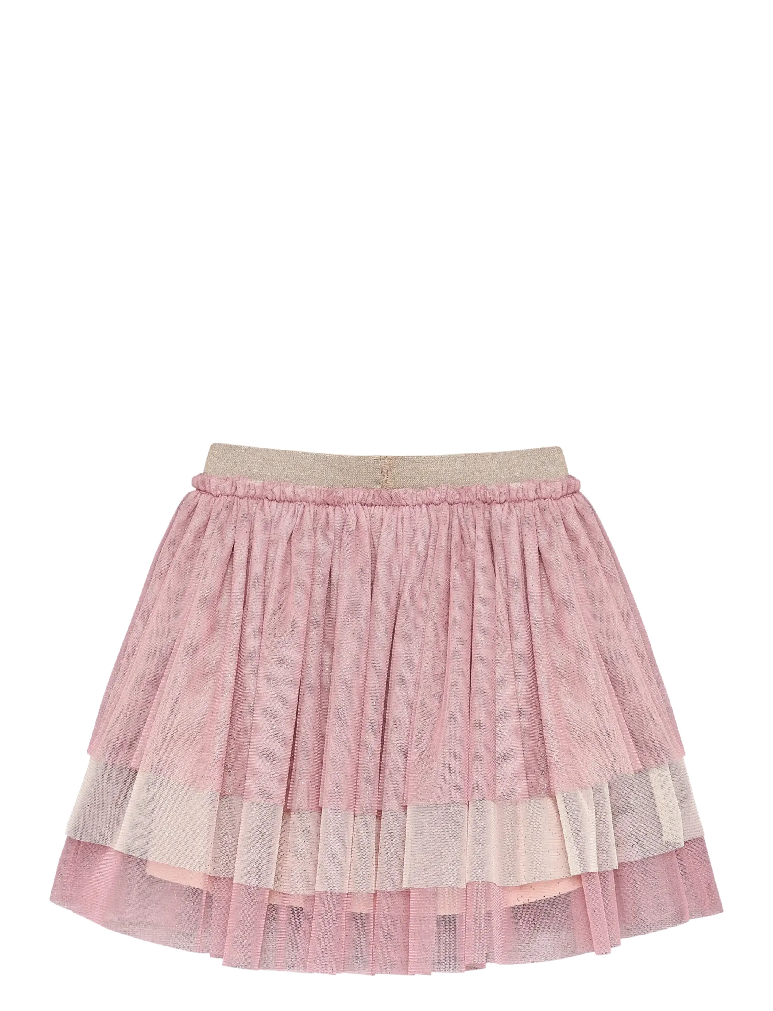 Minymo - Skirt Mesh w. Foil - tulle skirt - pink tint - 2