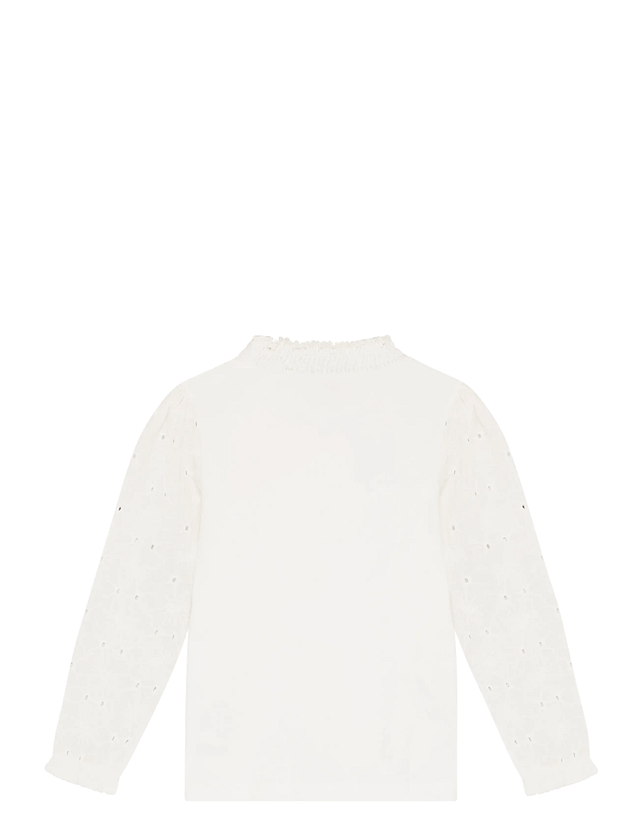 Minymo - T-shirt LS - langärmelig - snow white - 1