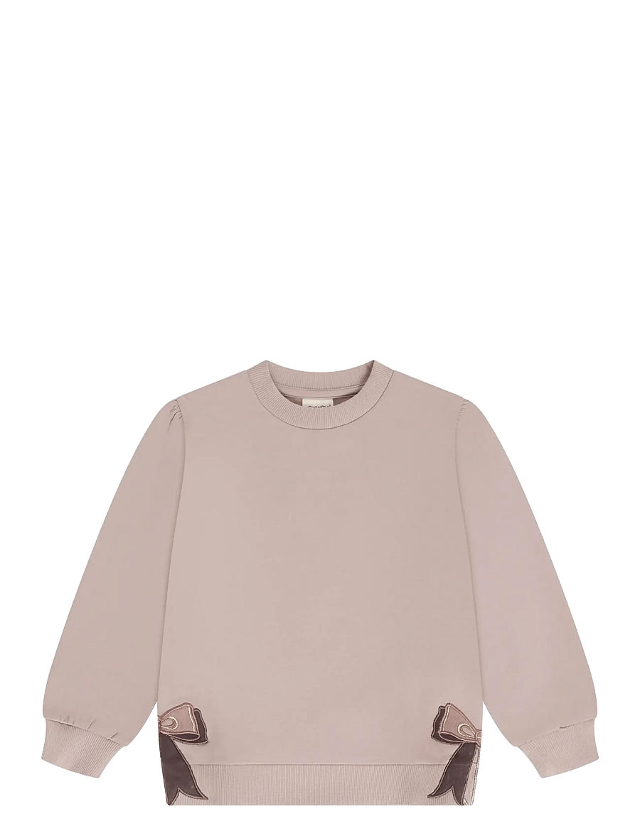 Minymo - Sweatshirt LS - sweatshirts - bark - 0