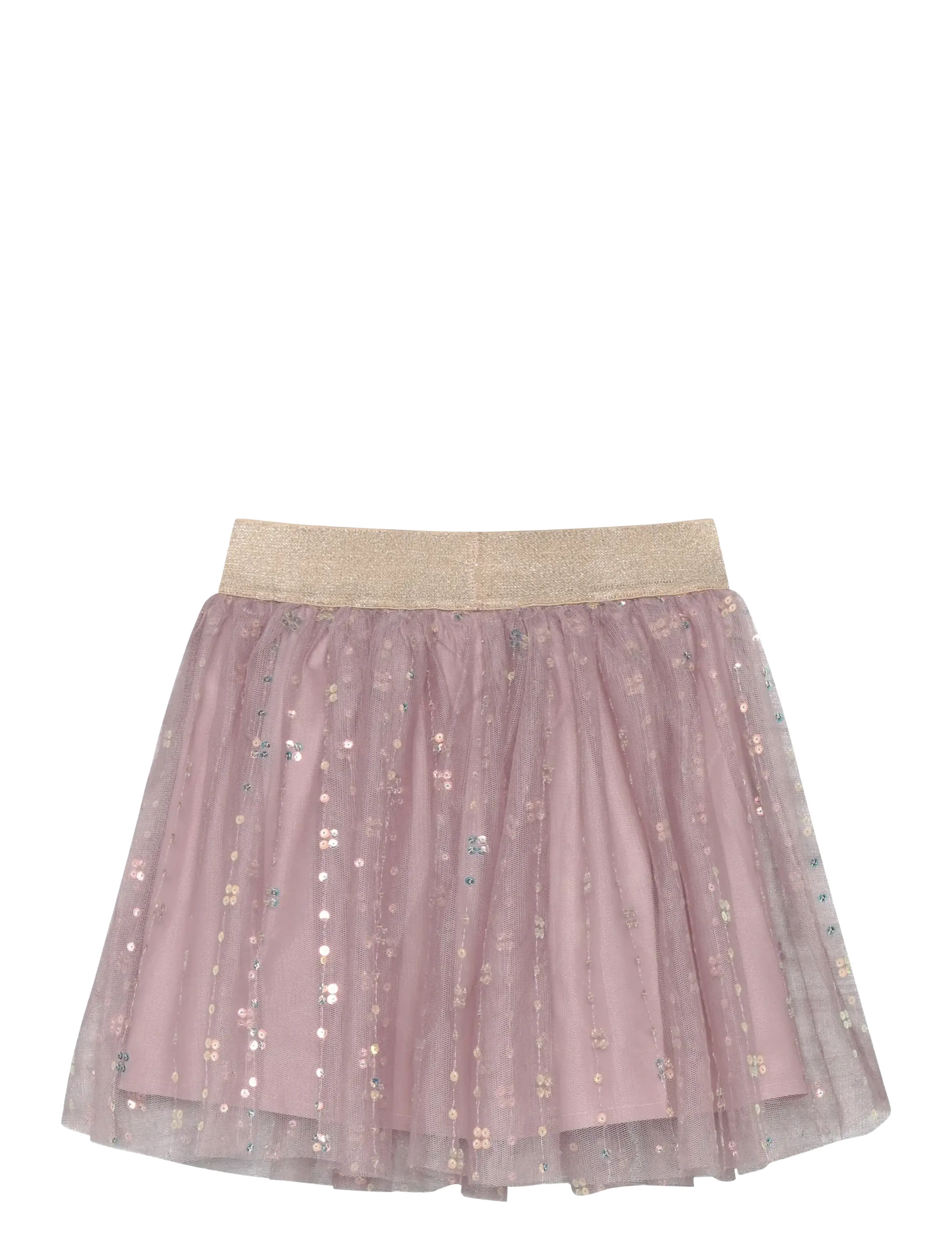 Minymo - Skirt Mesh w. Sequins - tüllseelikud - twillight mauve - 2