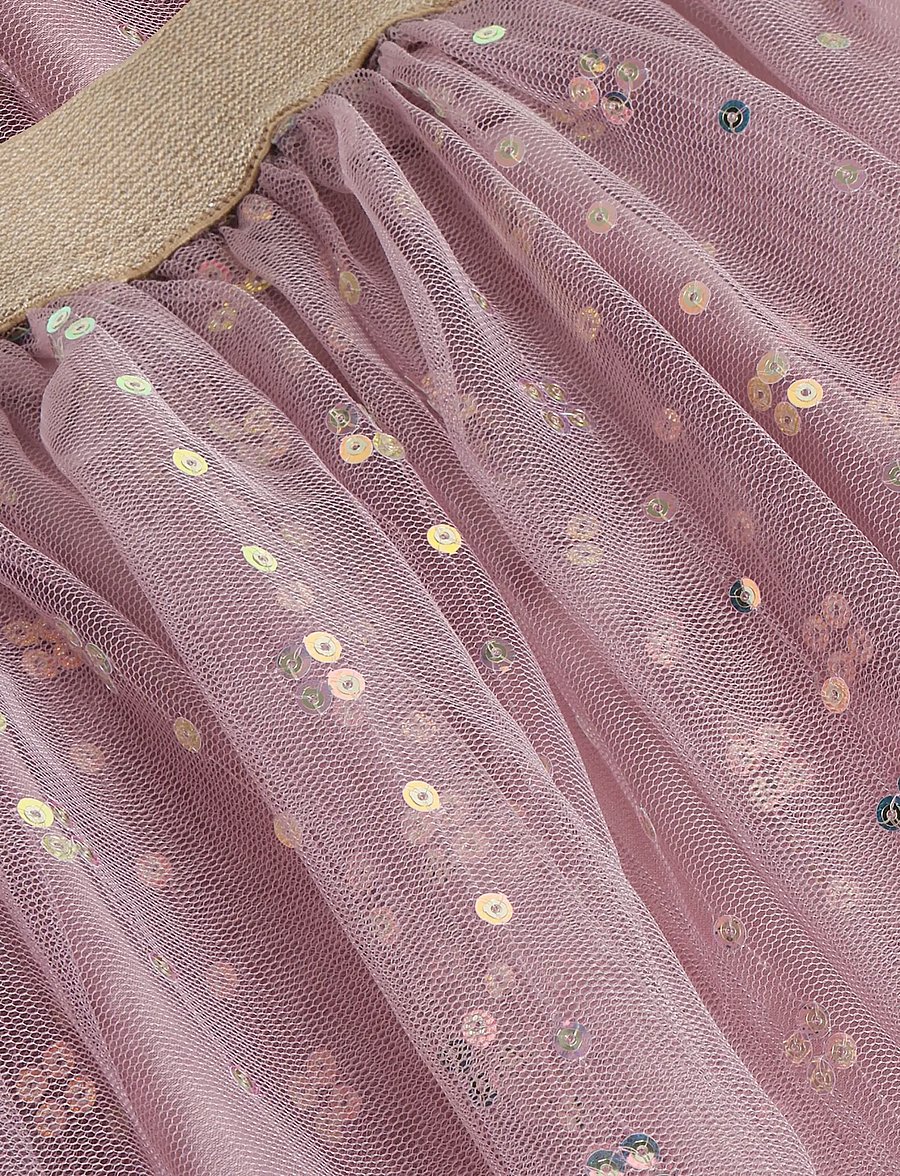Minymo - Skirt Mesh w. Sequins - tüllseelikud - twillight mauve - 3