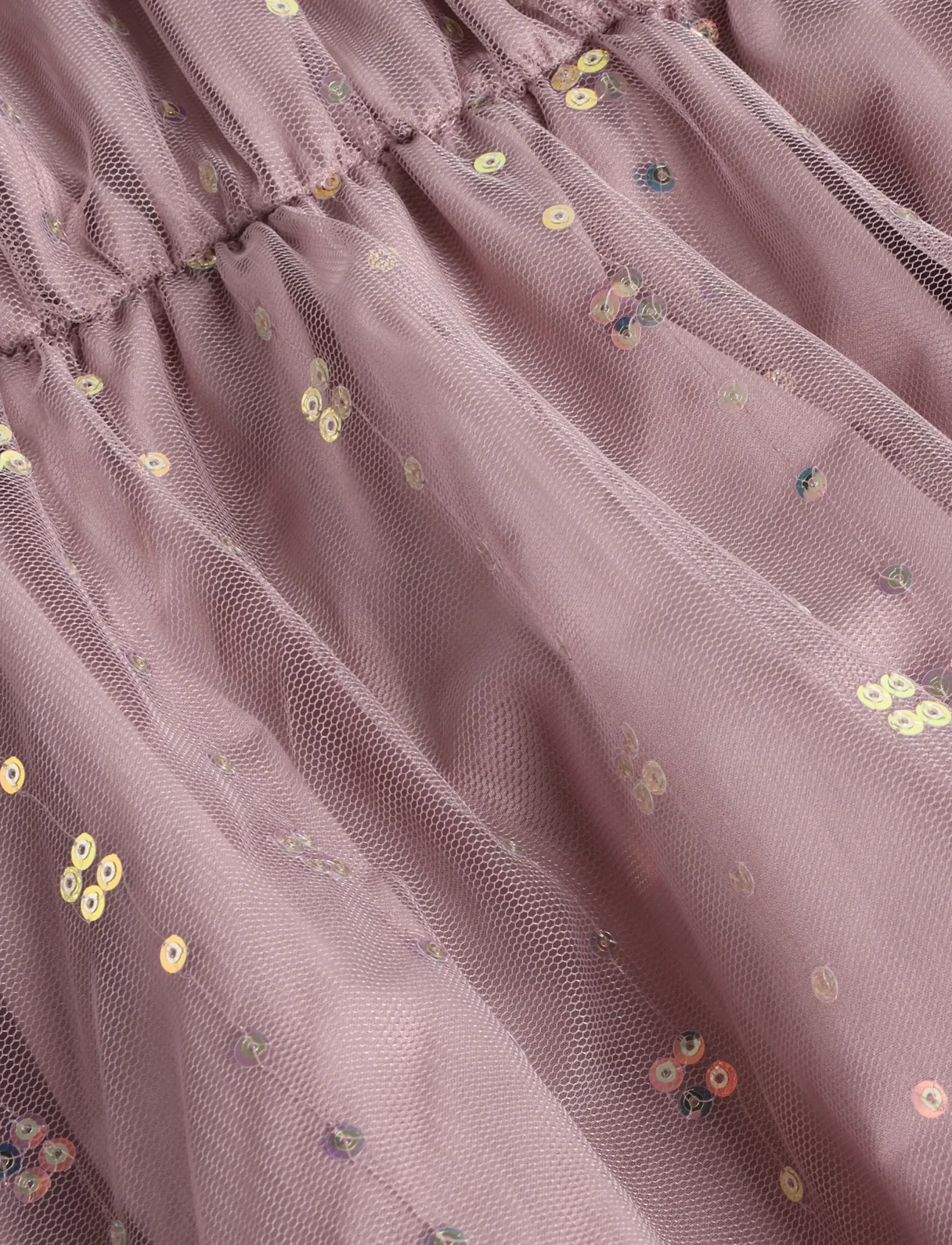 Minymo - Dress Mesh w. Sequins - peokleidid - twillight mauve - 2