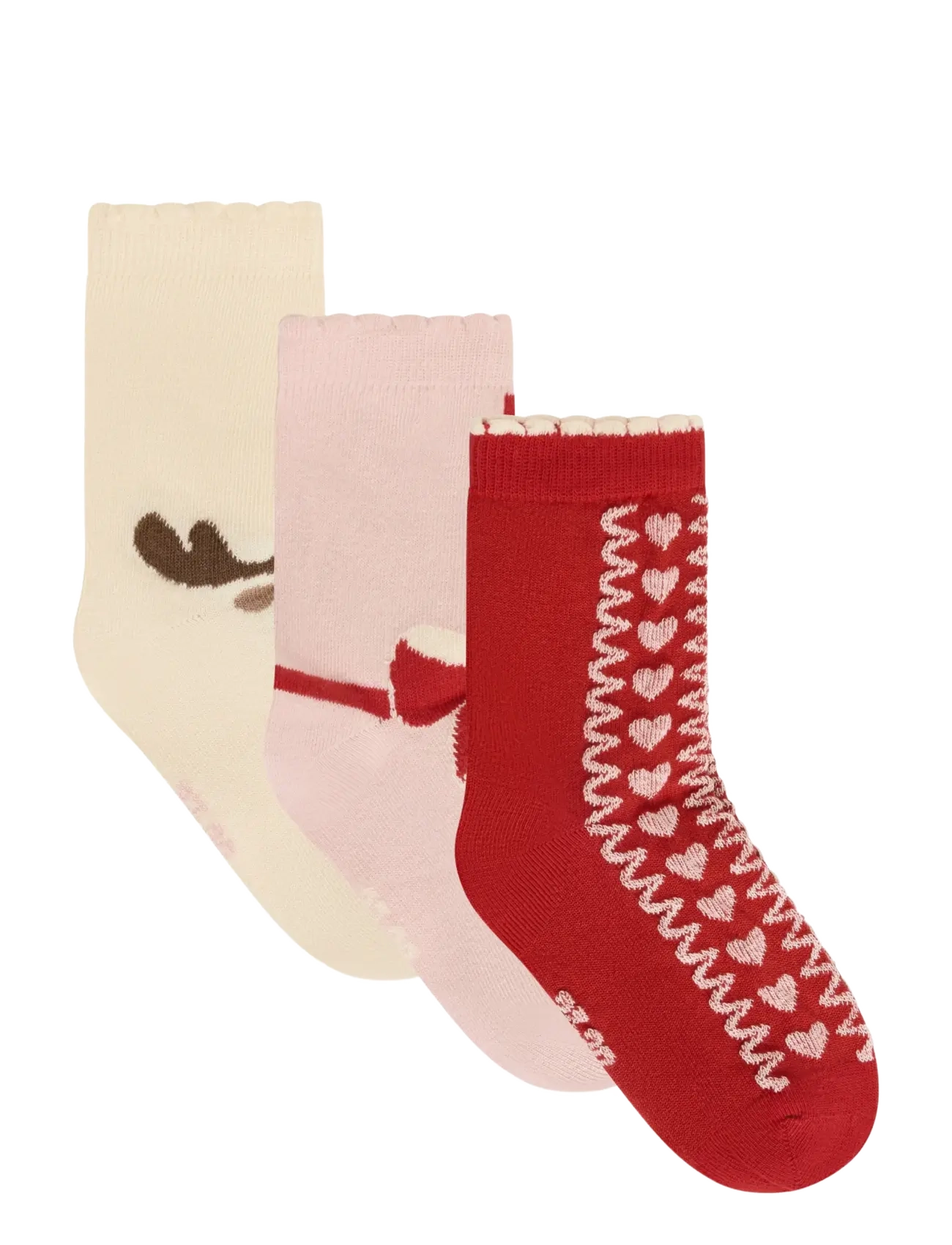 Minymo 3-Pack Socks - Socks & Tights - ROSE DUST / pink/rose