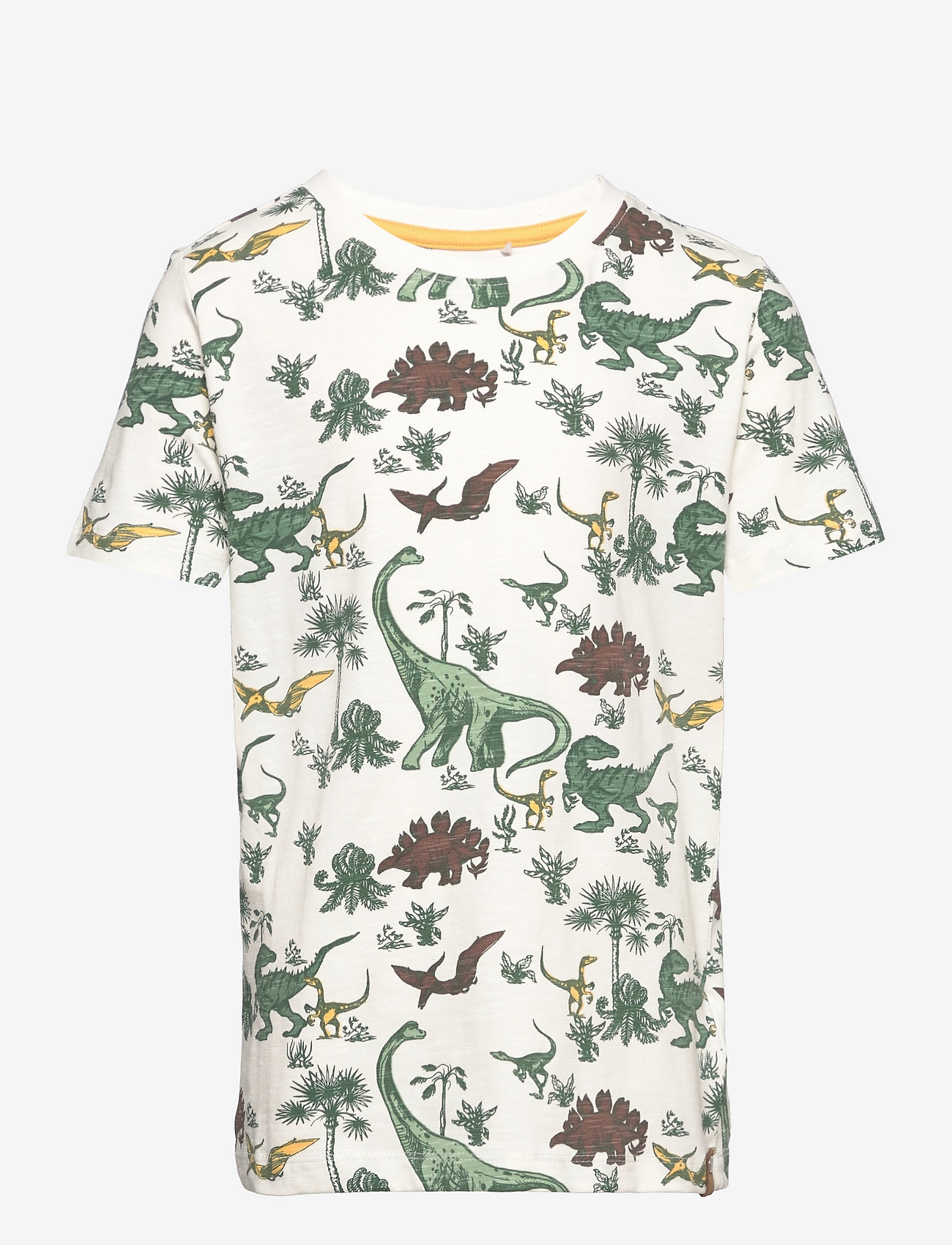 Minymo - T-shirt SS AOP - birch - 0