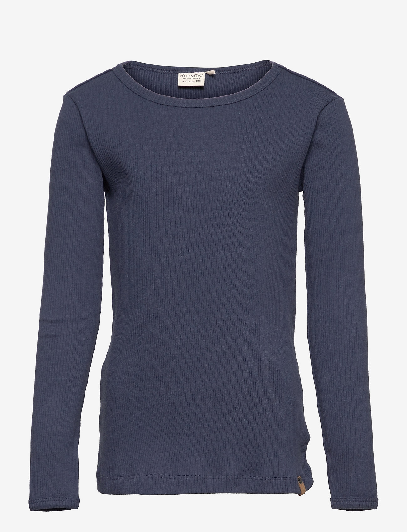 Minymo - T-shirt LS Rib - blue nights - 0