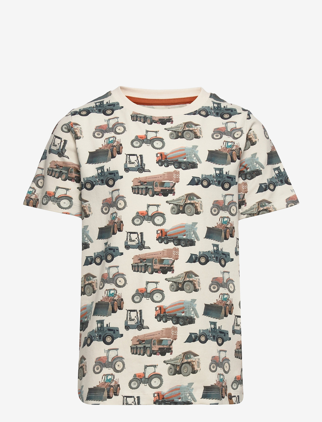 Minymo - T-shirt SS AOP - birch - 0