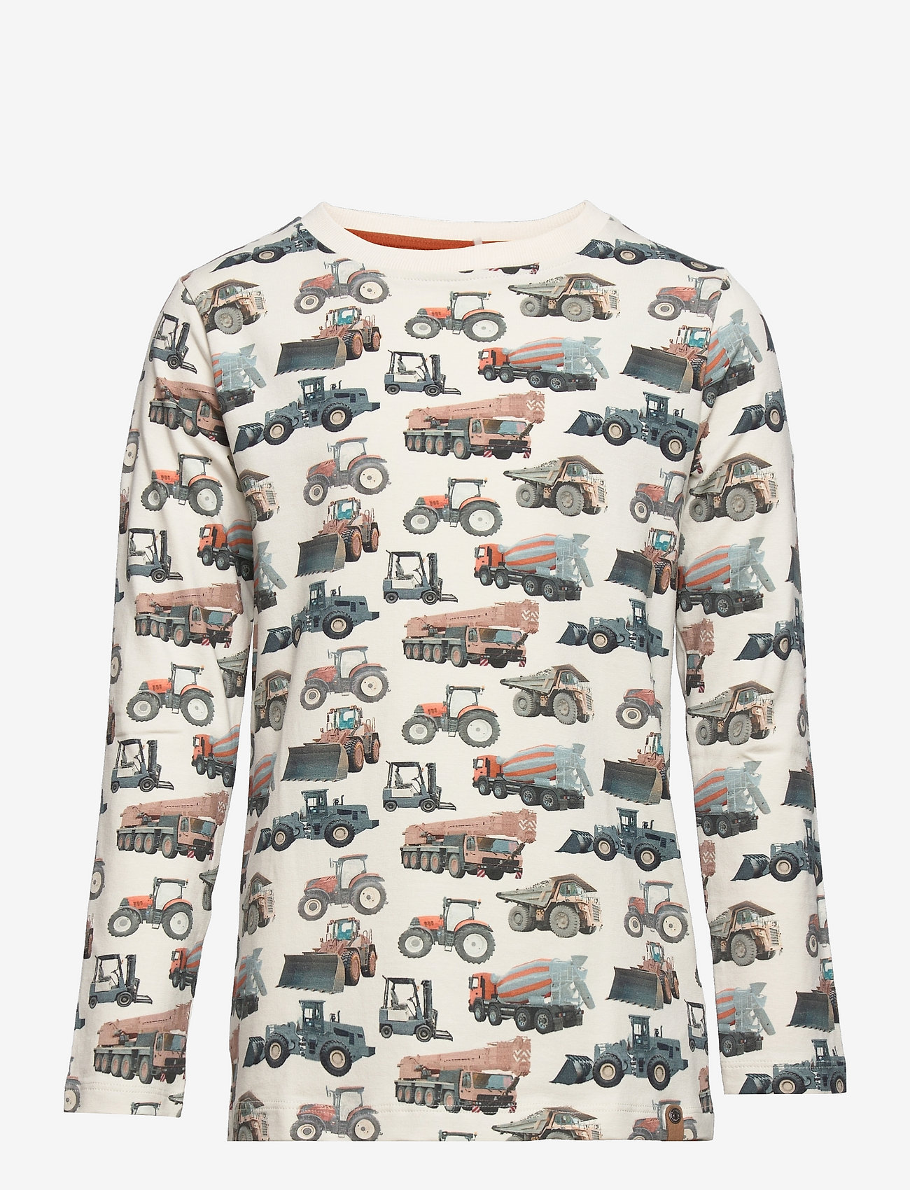 Minymo - T-shirt LS AOP - birch - 0