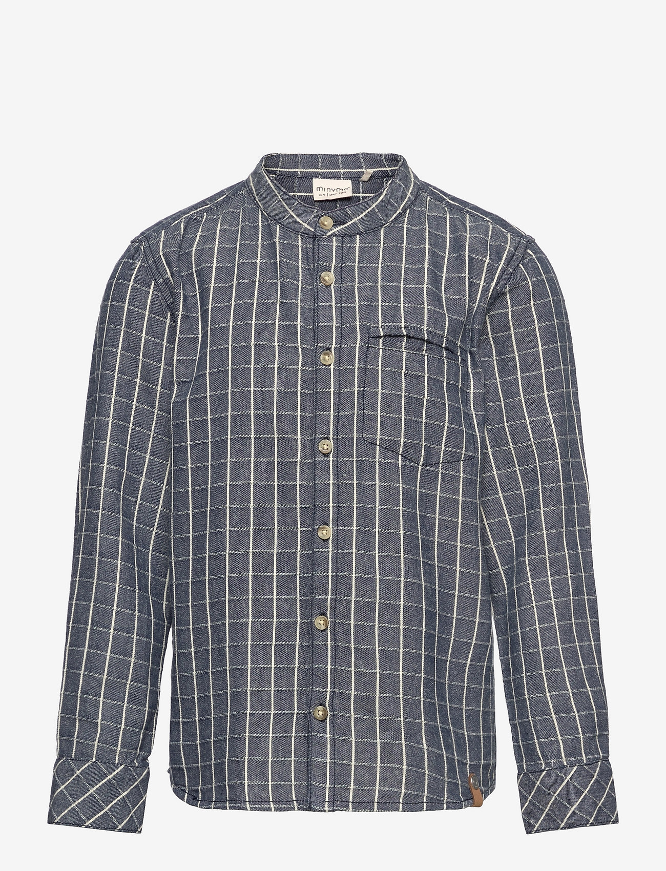 Minymo - Shirt LS Check - blue nights - 0