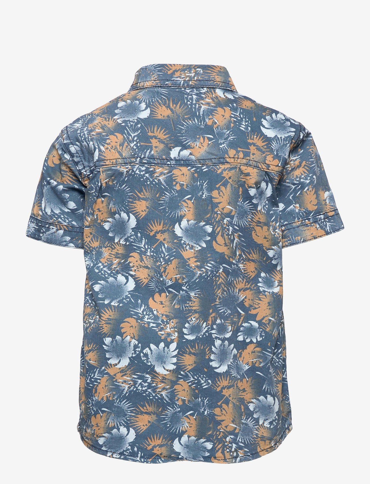 Minymo - Shirt twill AOP - dark denim - 1