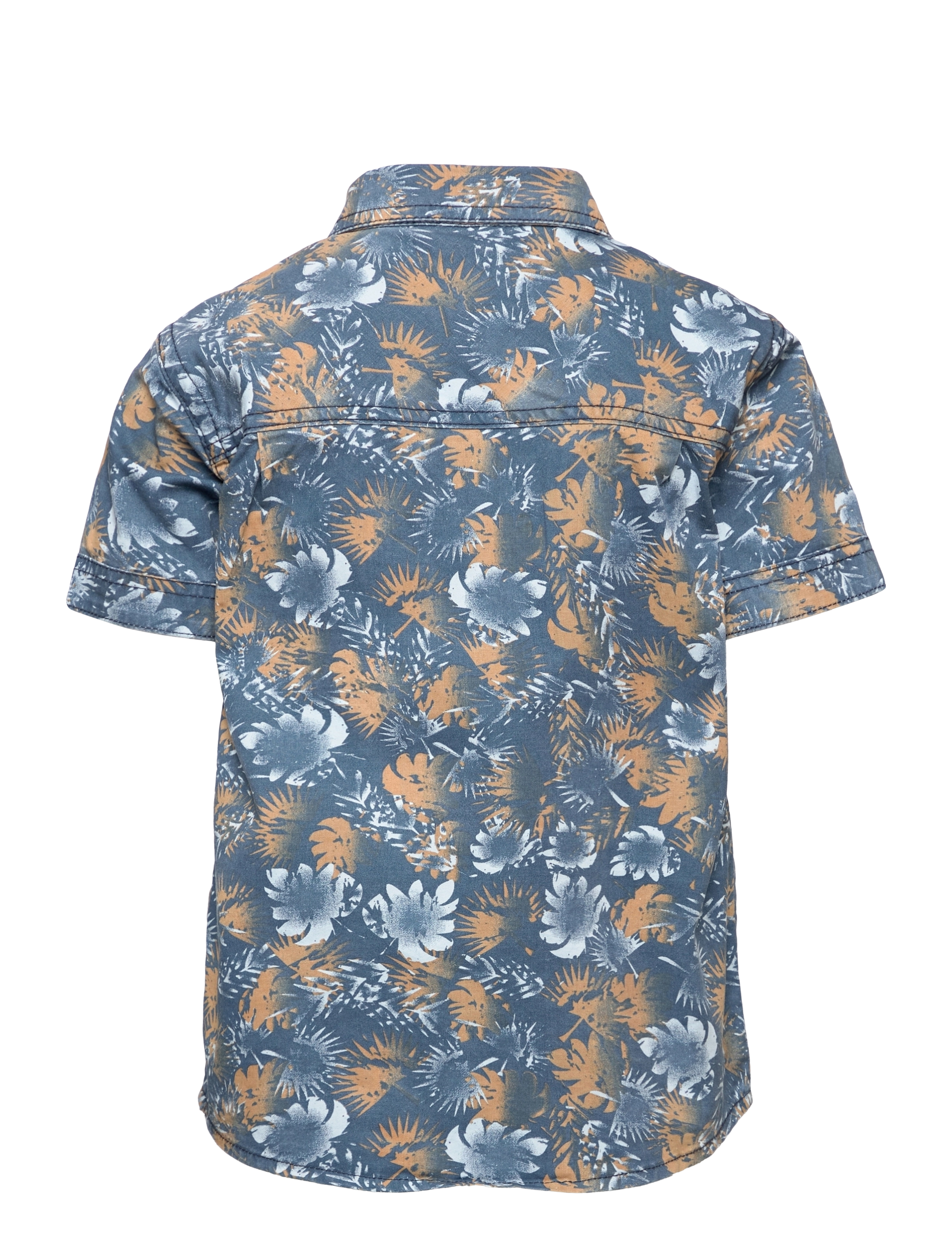 Minymo - Shirt twill AOP - dark denim - 1