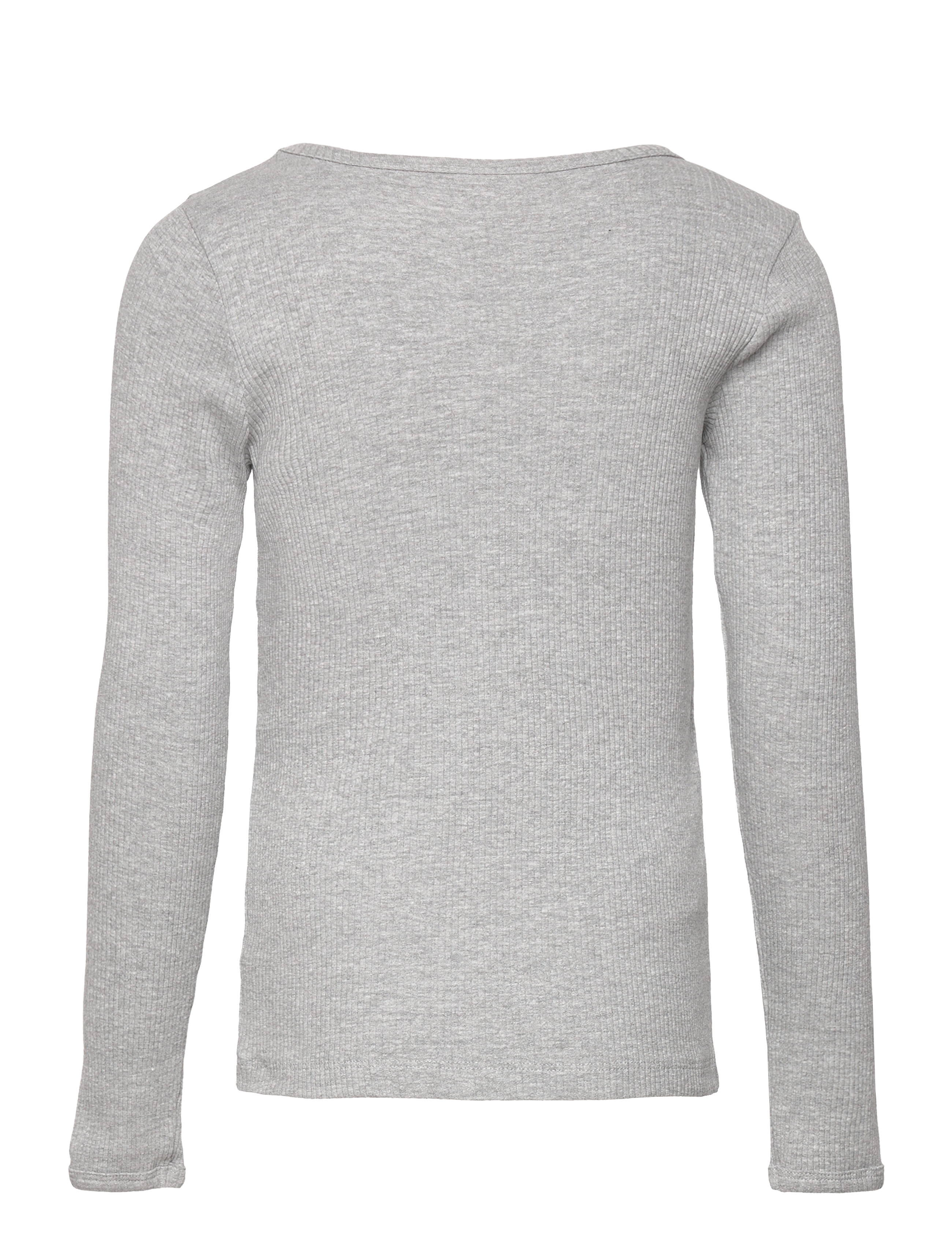 Minymo - T-shirt LS Rib - mediumgreymelange - 1