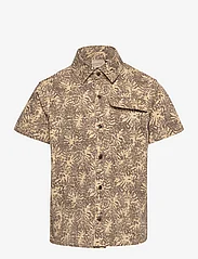 Minymo - Shirt SS Twill AOP - kortärmade skjortor - cub - 0